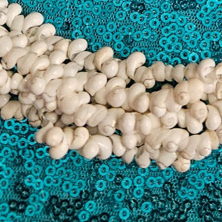 Six Strand White Mongo Seashell Necklace