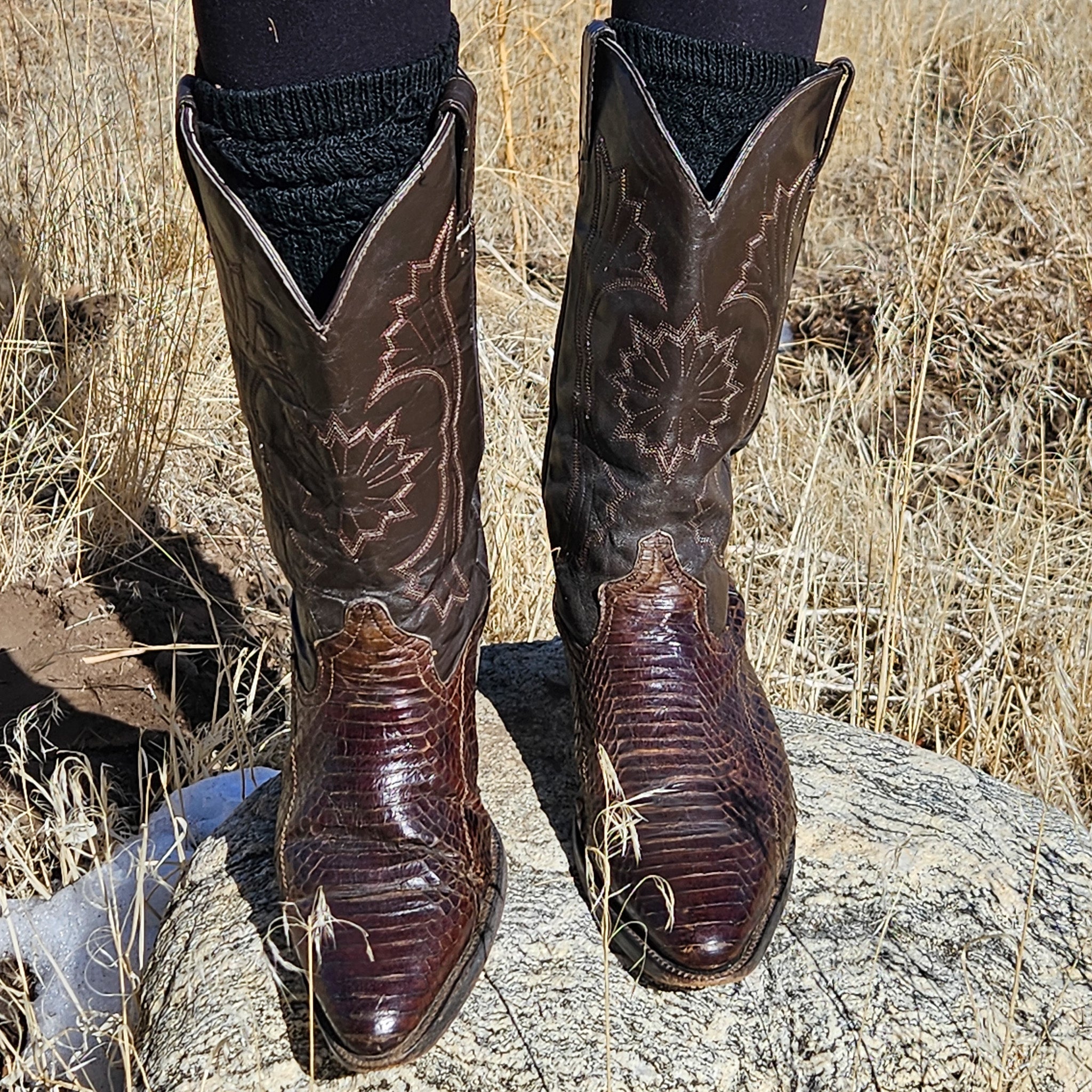 Hecho En Mexico Exotic Skins Handmade High Quality Size 9 1/2 Cowboy Boots