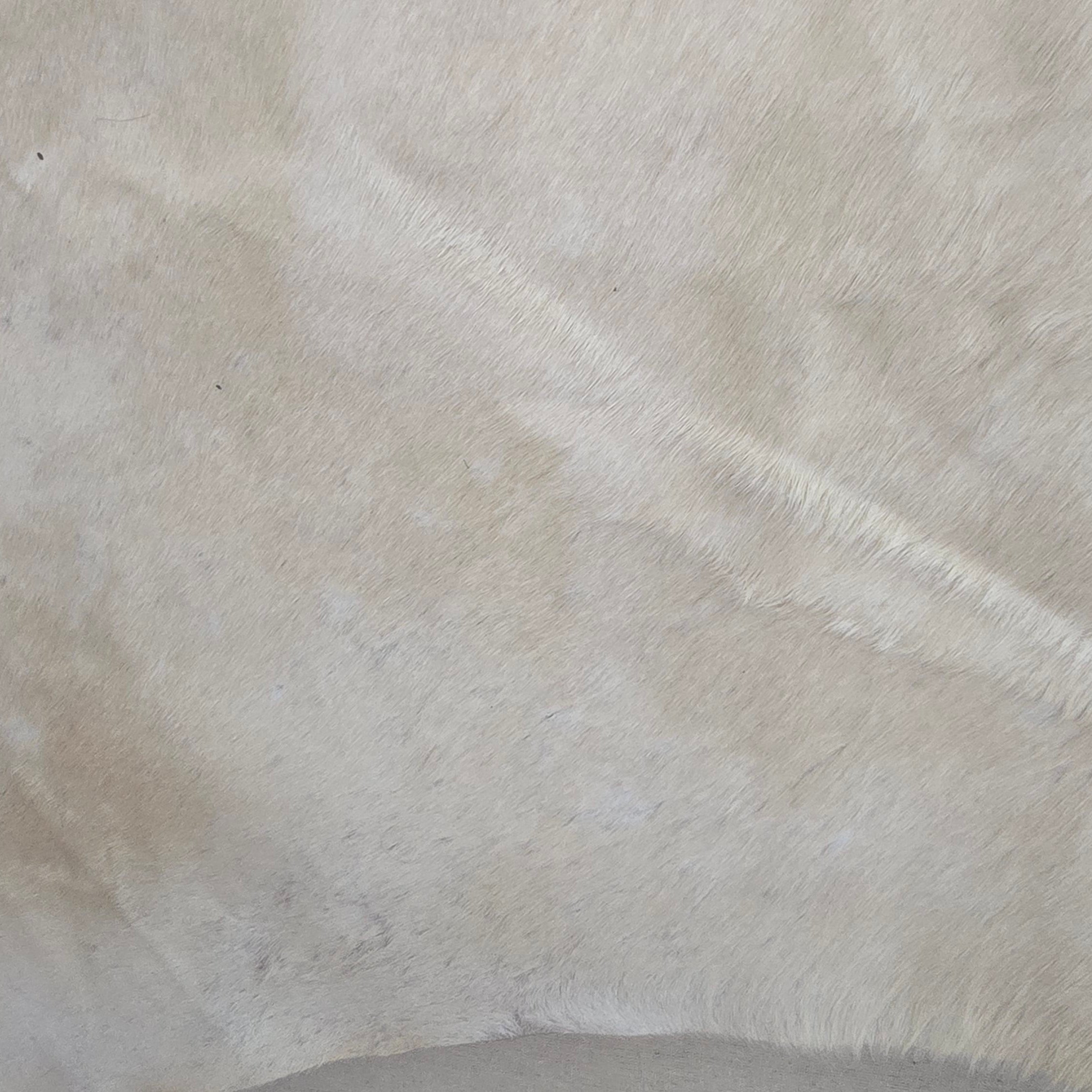 Elegant White Cowhide Crafted By Artisin in Brazil