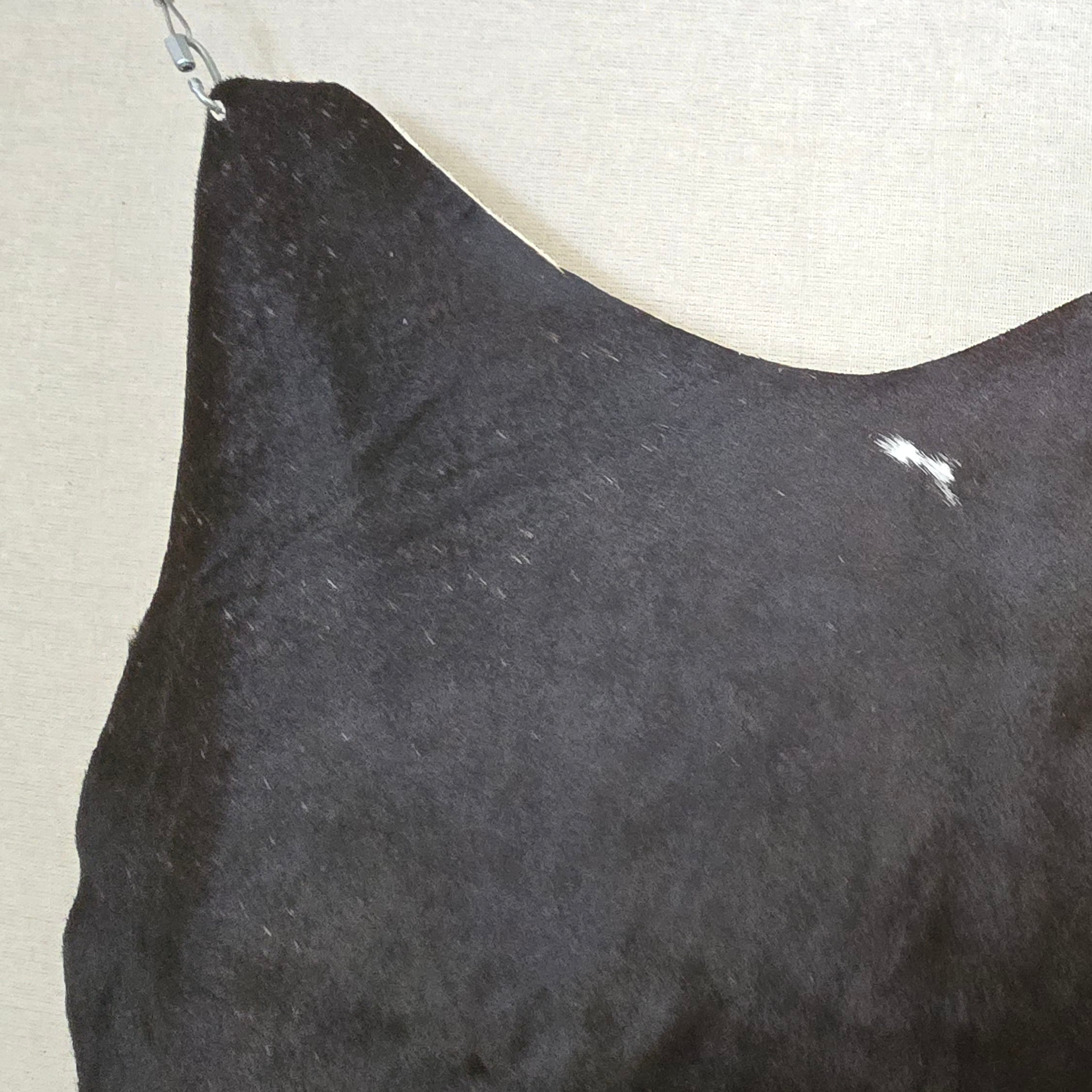 Radiant Black Cowhide Crafted by Artisans in Argentina