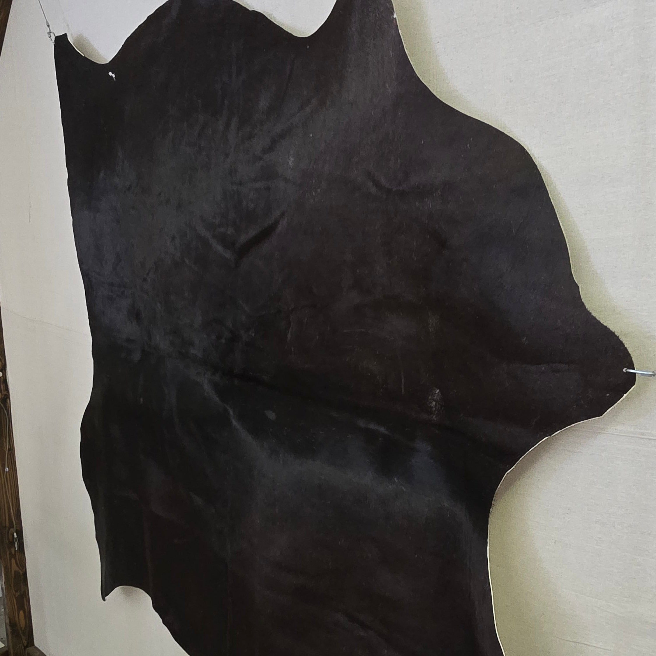Radiant Black Cowhide Crafted by Artisans in Argentina