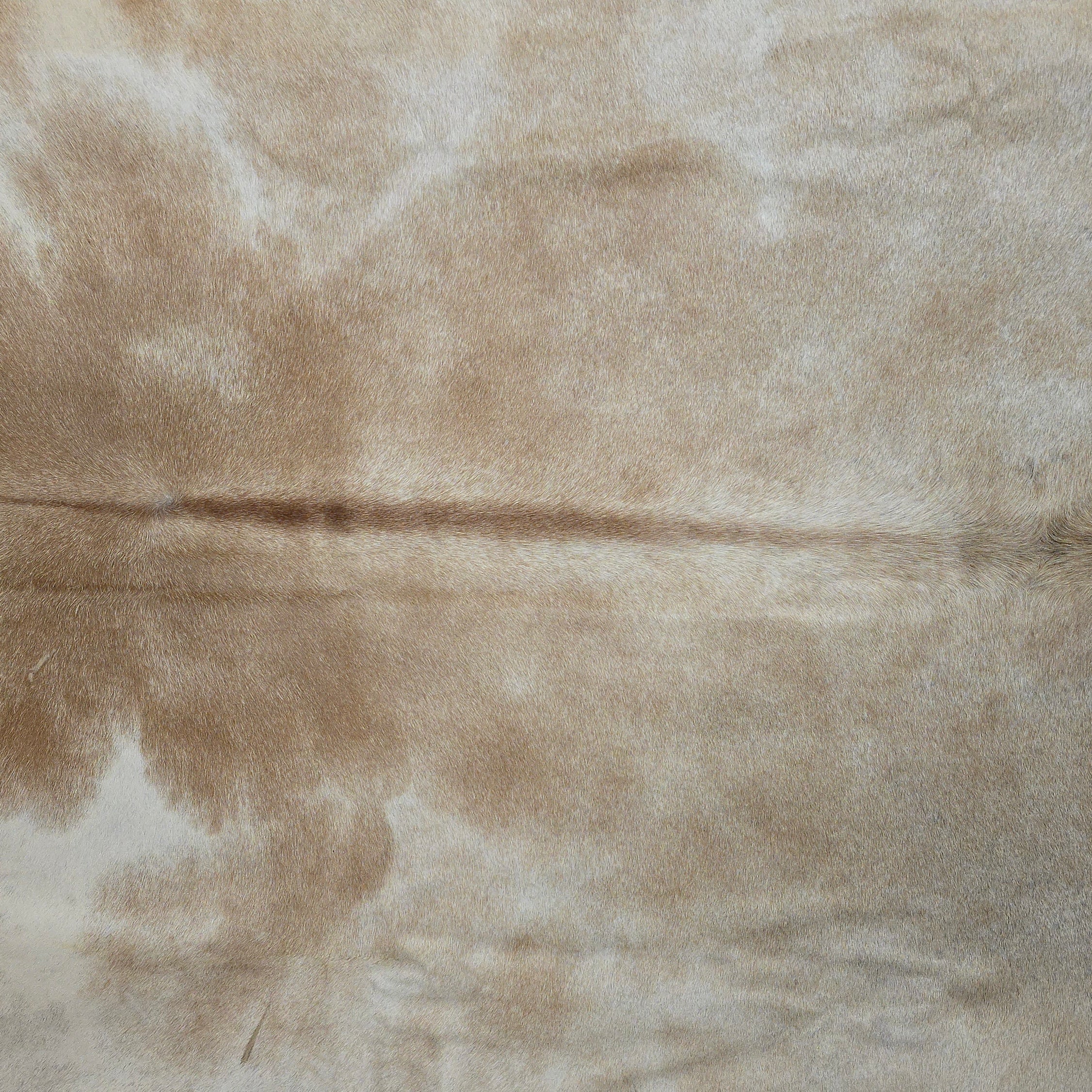 Marvelous Beige and White Cowhide Handcrafted by Artisans in Brazil