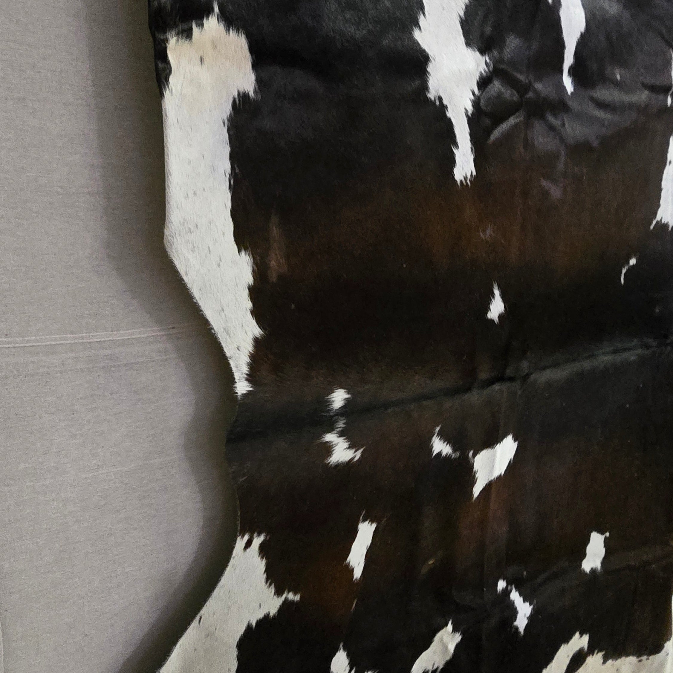 Distinctive Brown and White Cowhide Handcrafted in Brazil