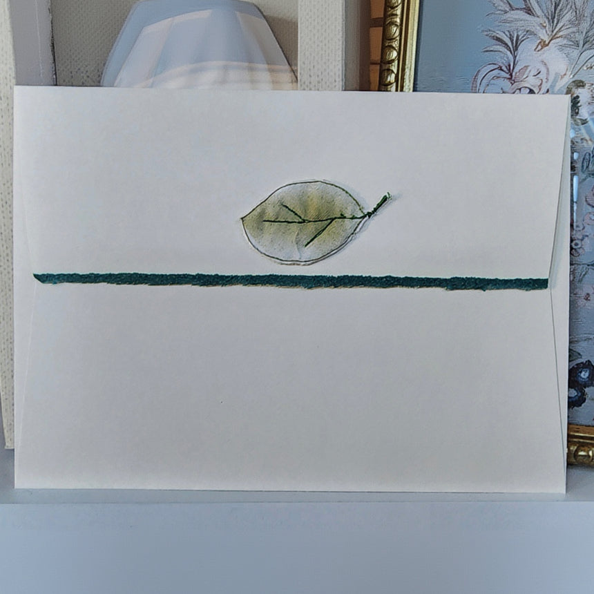Beautifully Hand Crafted Custom Created Greeting Card Series by Diane Stegman "Fabric Flower"