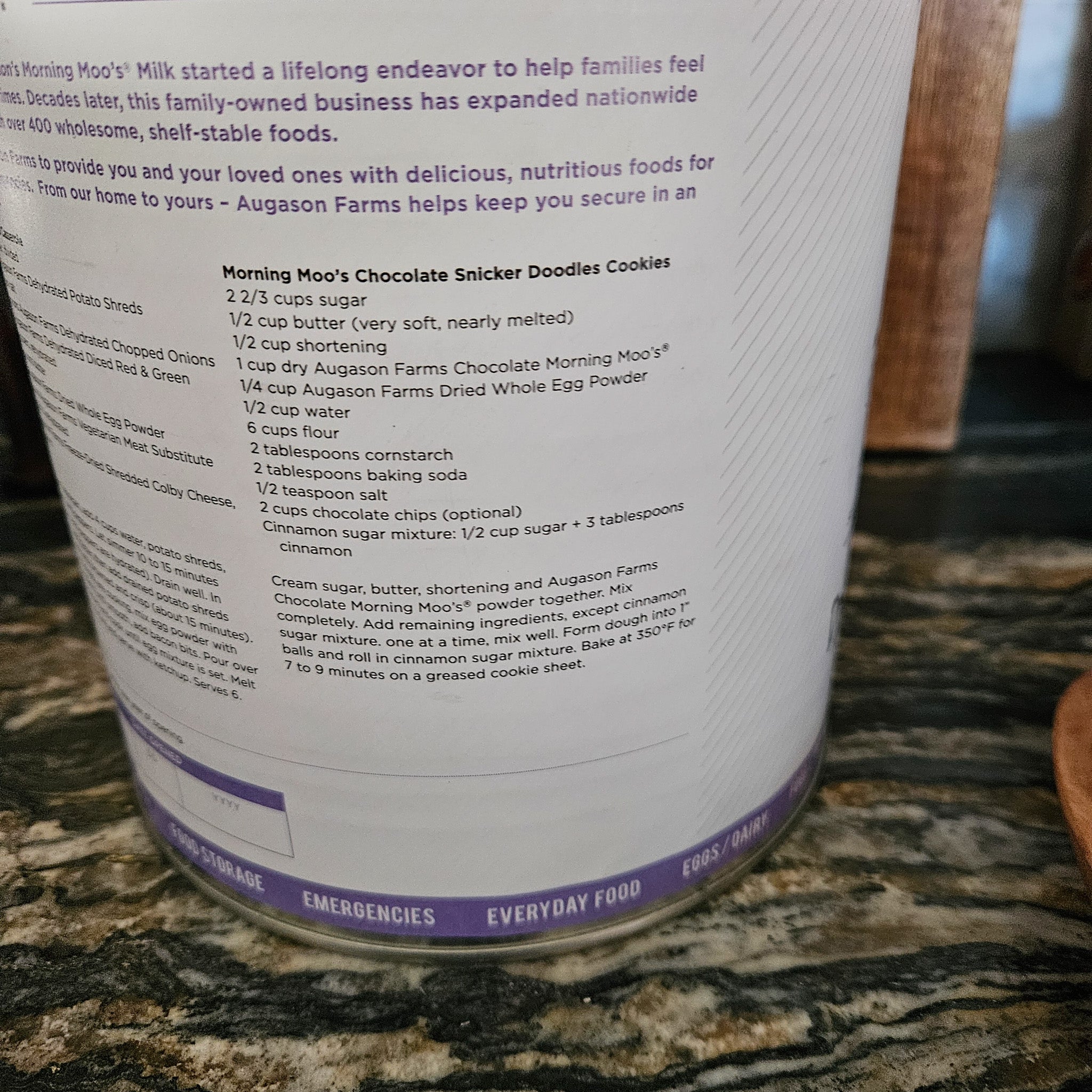 Augason Farms Whole Egg Powder 10 Years Self Life
