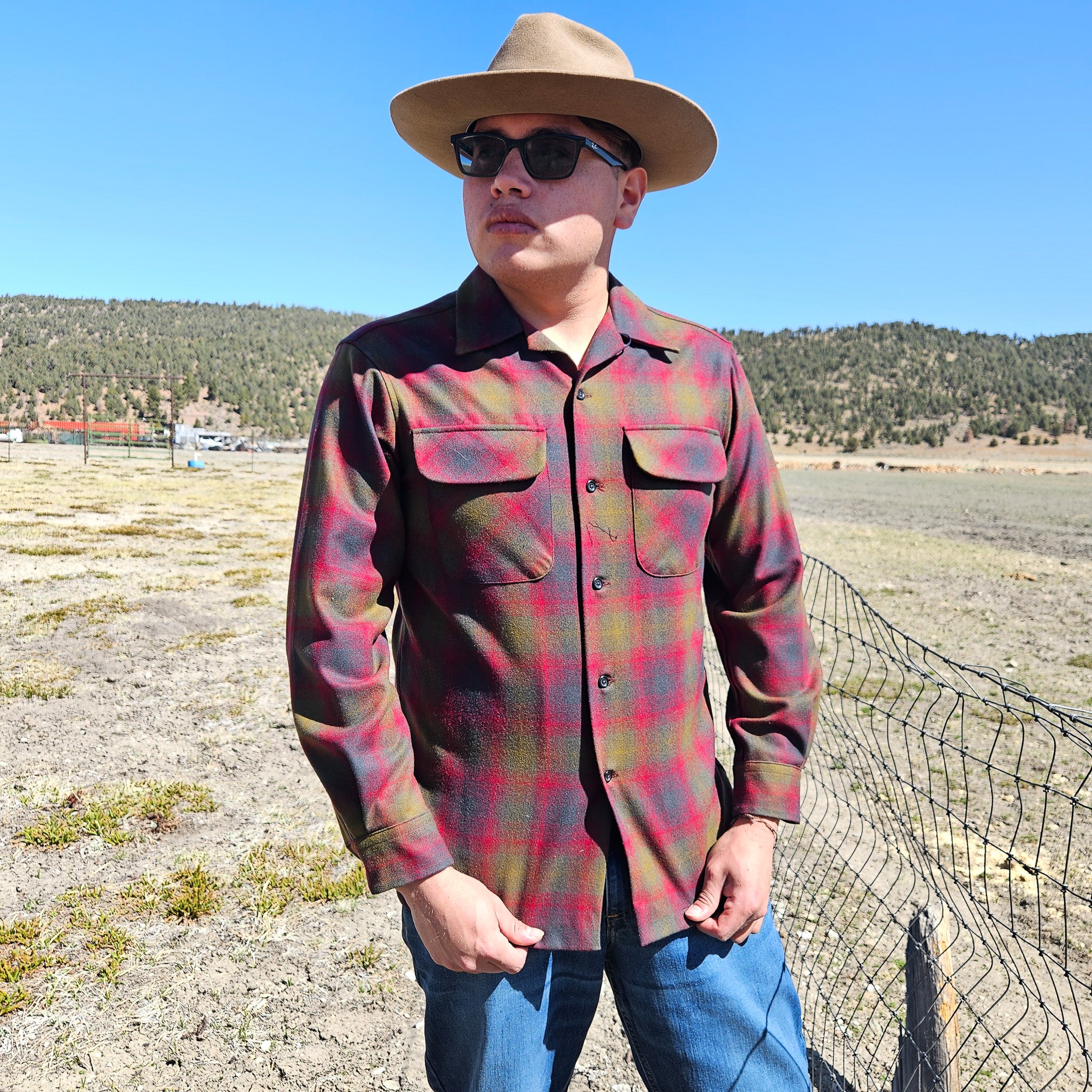 Pendleton Wool Flannel Board Shirt Size Small
