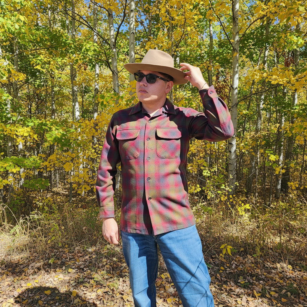 Pendleton Wool Flannel Board Shirt Size Small