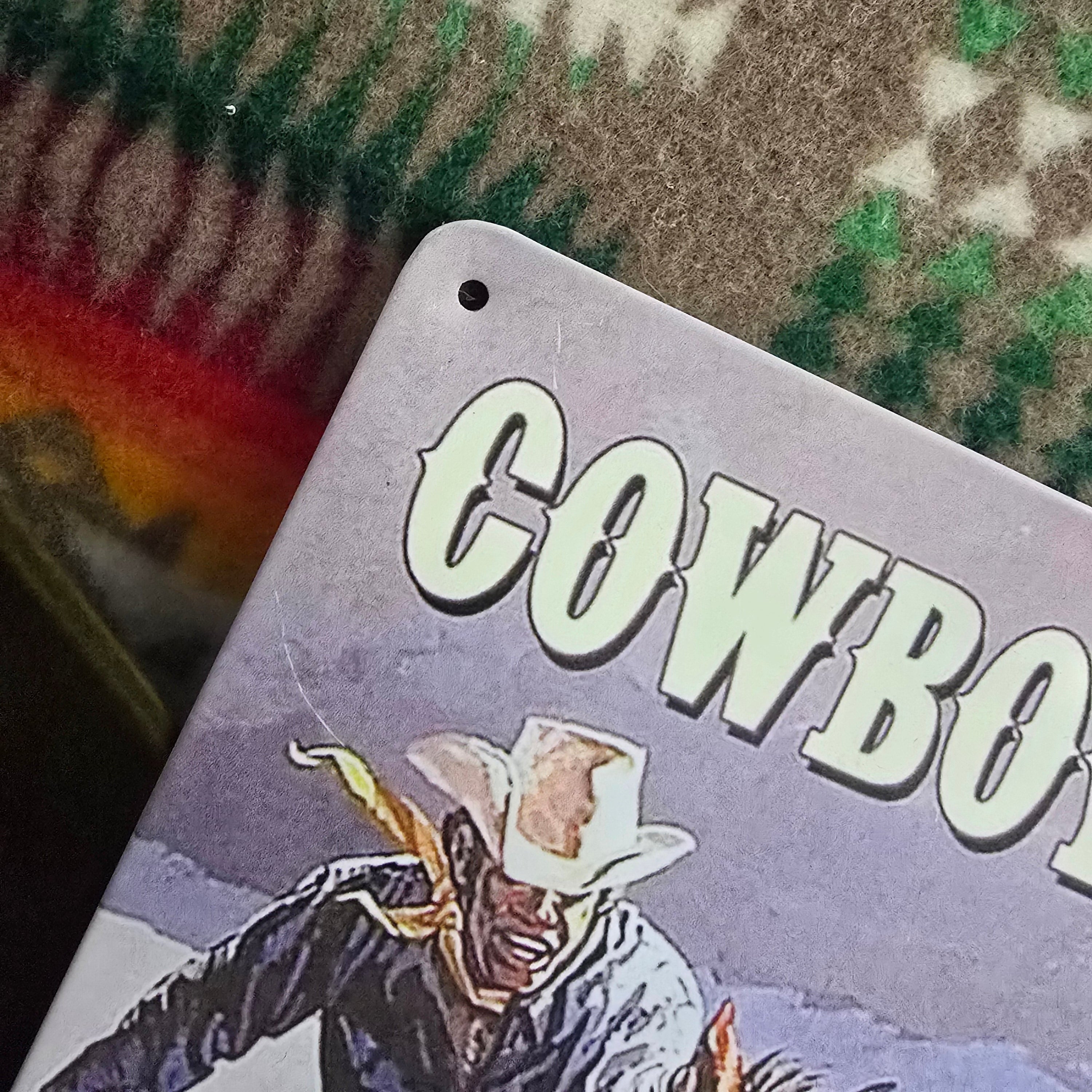 "Cowboy Code" Tin Sign