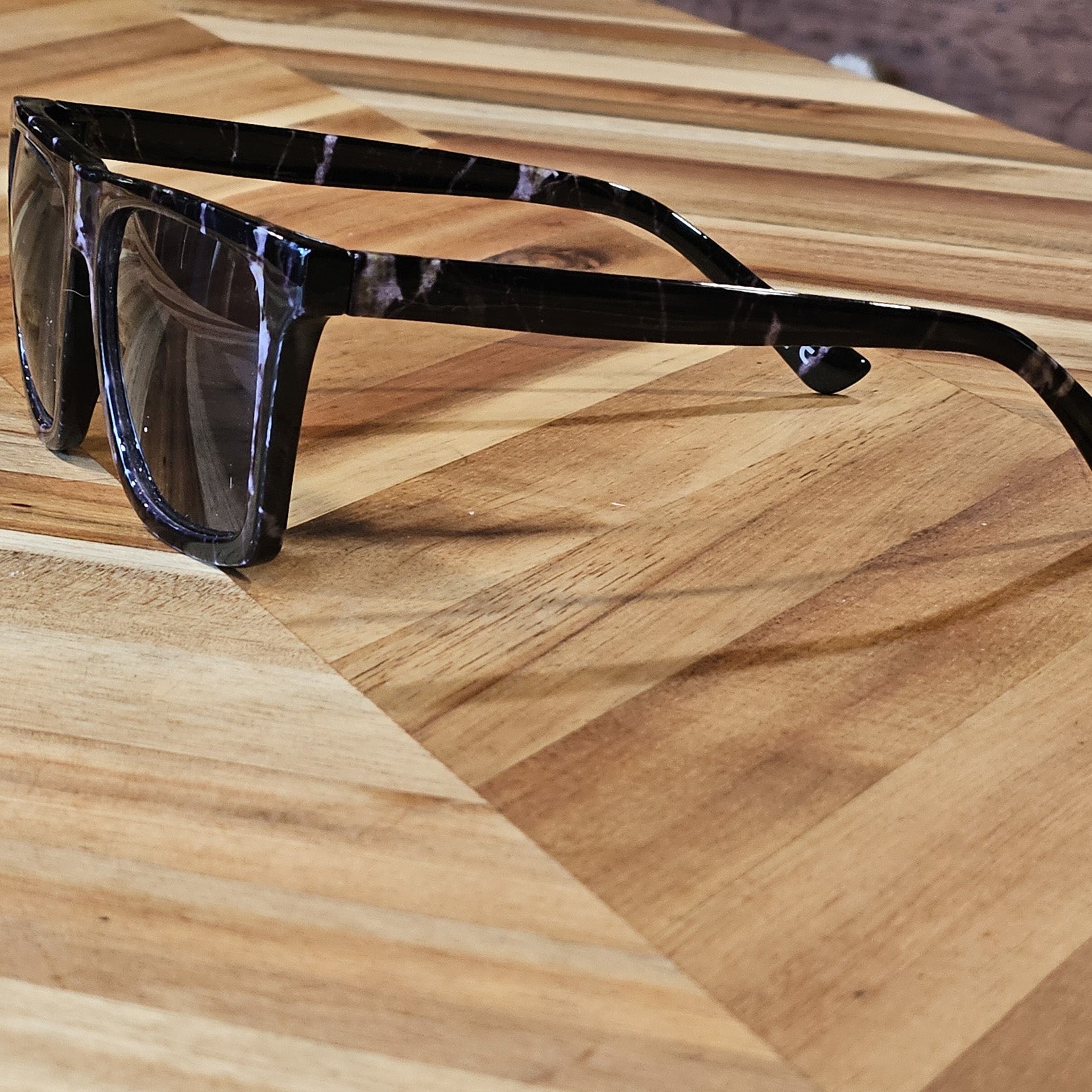 CaliBlue Rectangular Blue Unisex Sunglasses