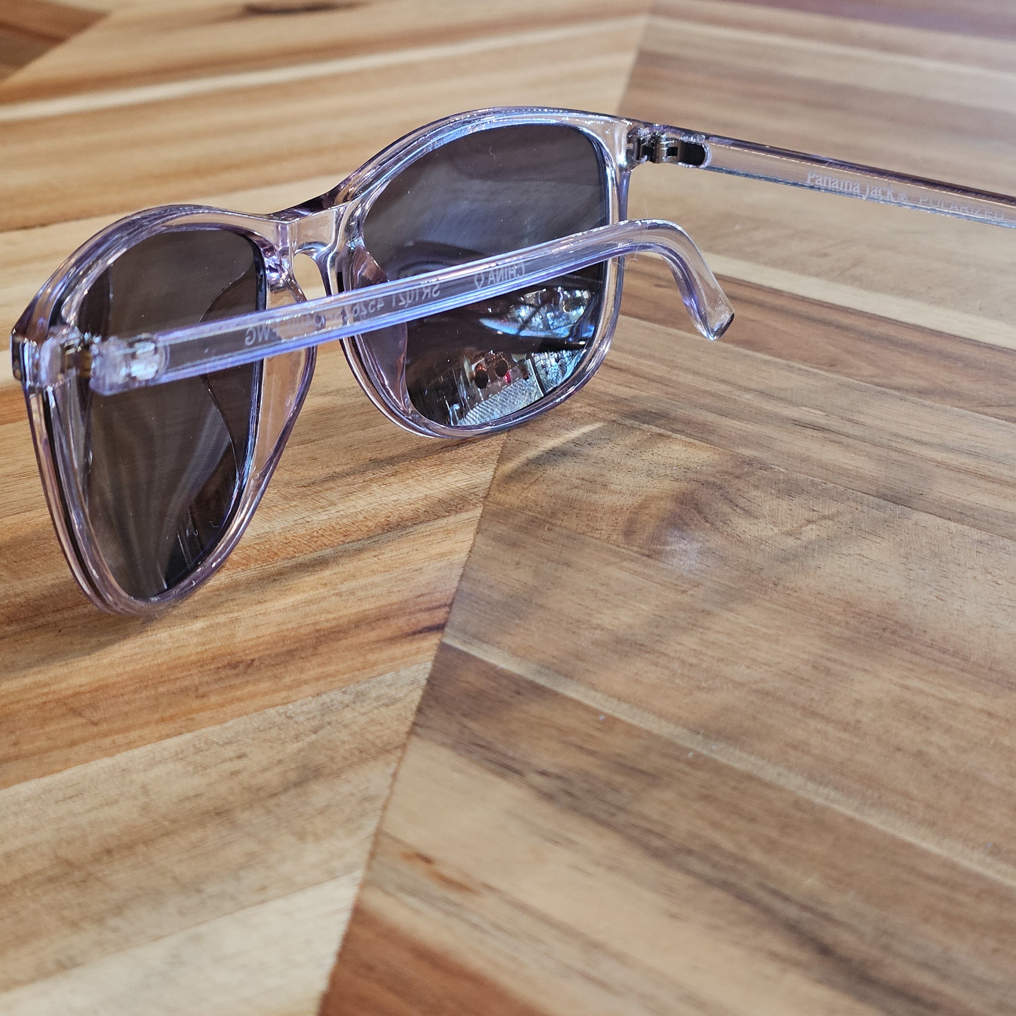 Panama Jack Polarized Translucent Purple Sunglasses