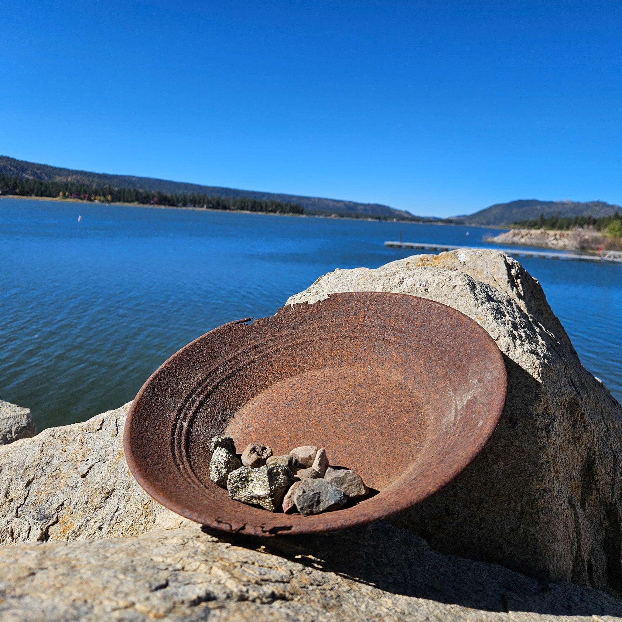 Antique Metal Gold Mining Pan