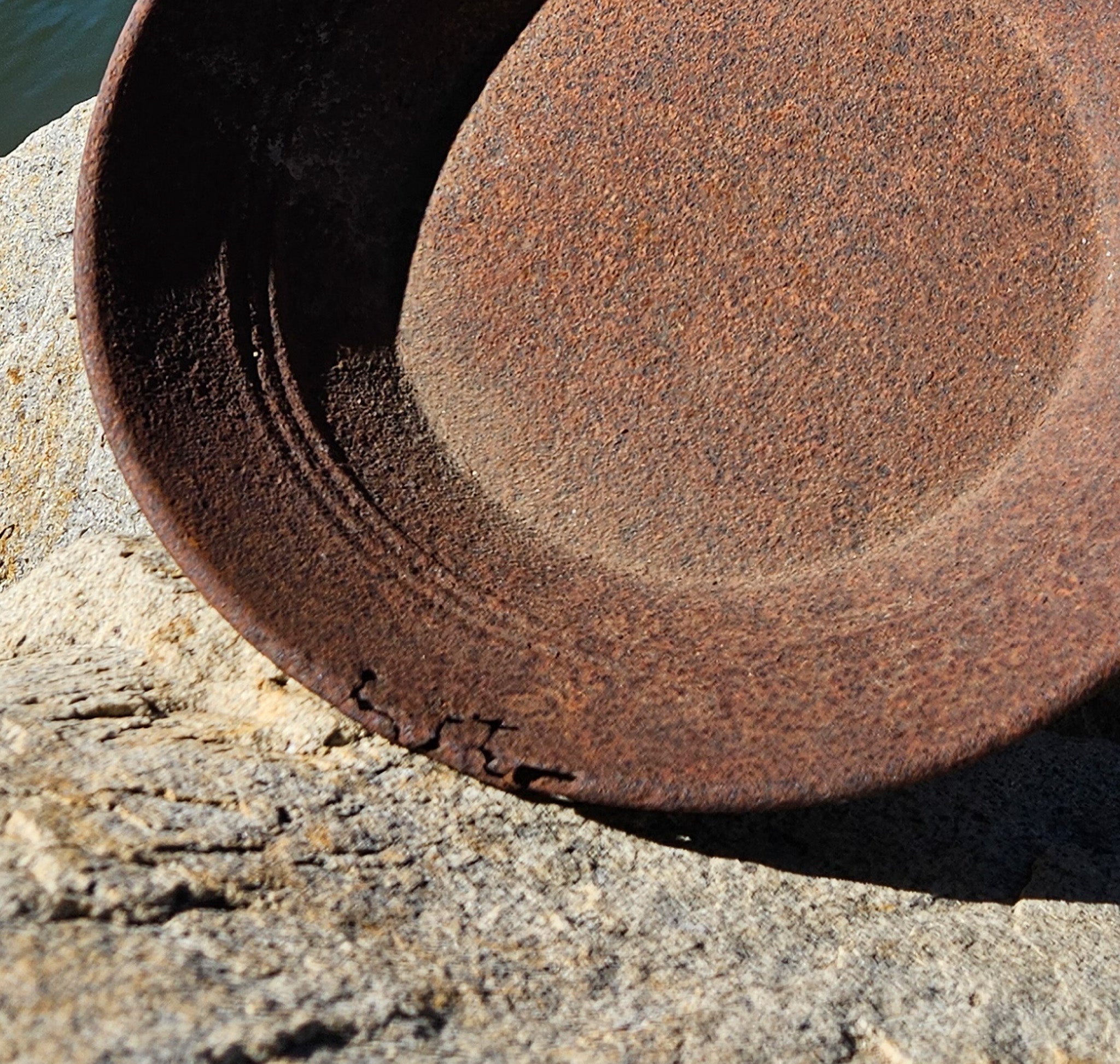 Antique Metal Gold Mining Pan