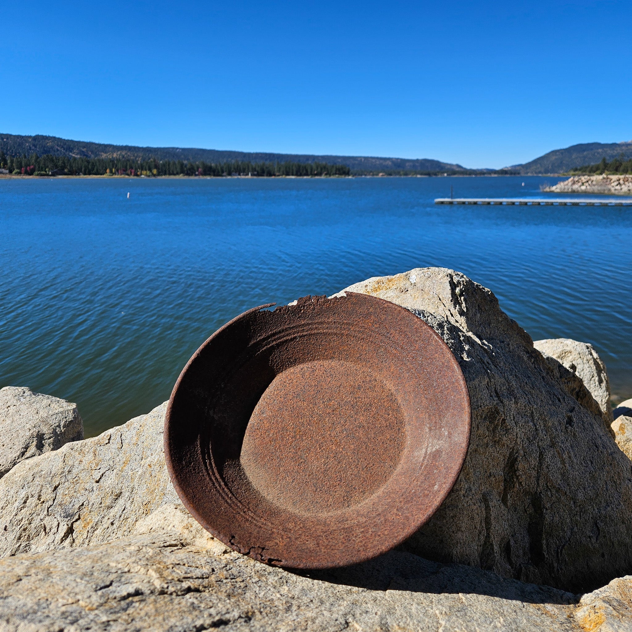 Antique Metal Gold Mining Pan