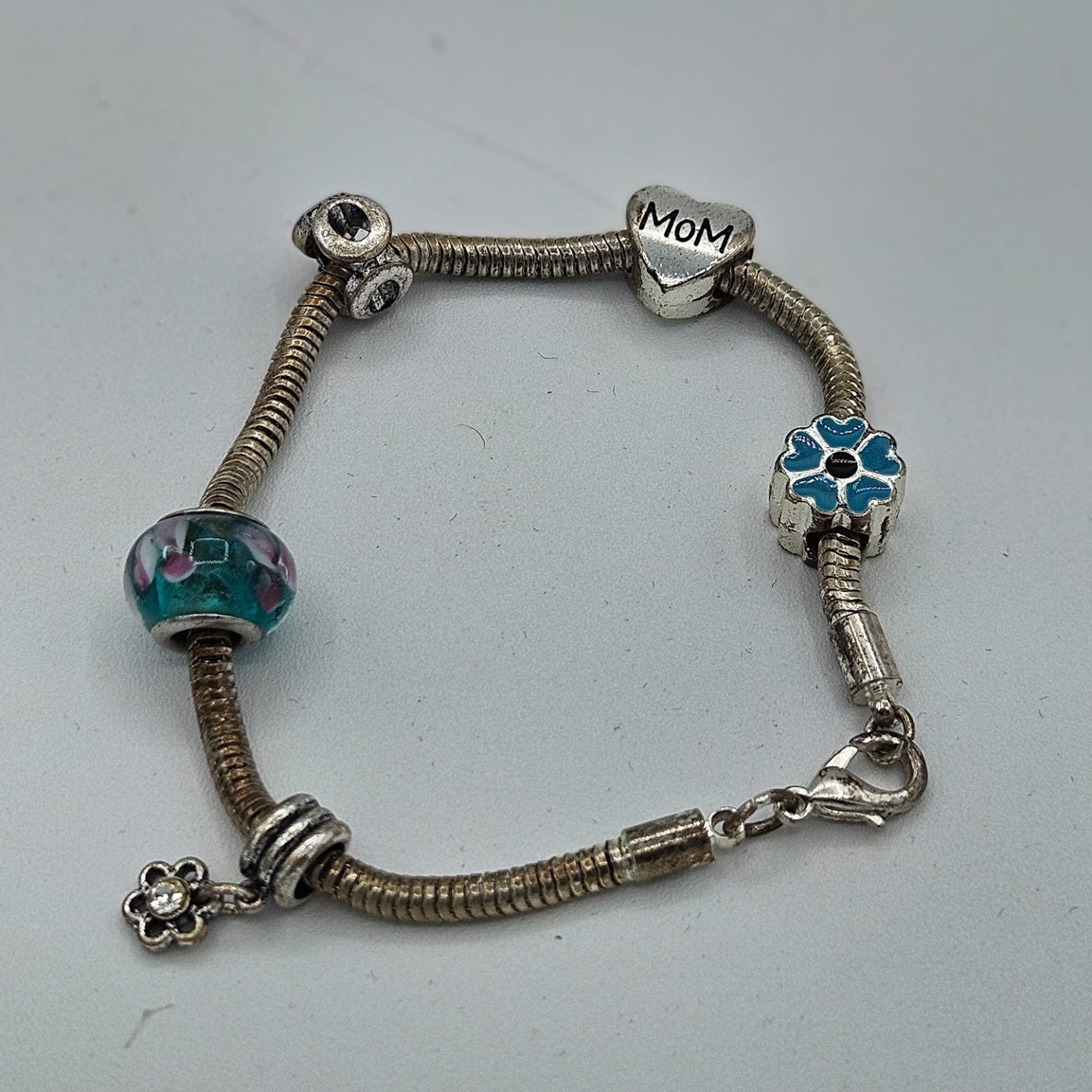 Pandora Style Silver Bracelet Gift for Mother