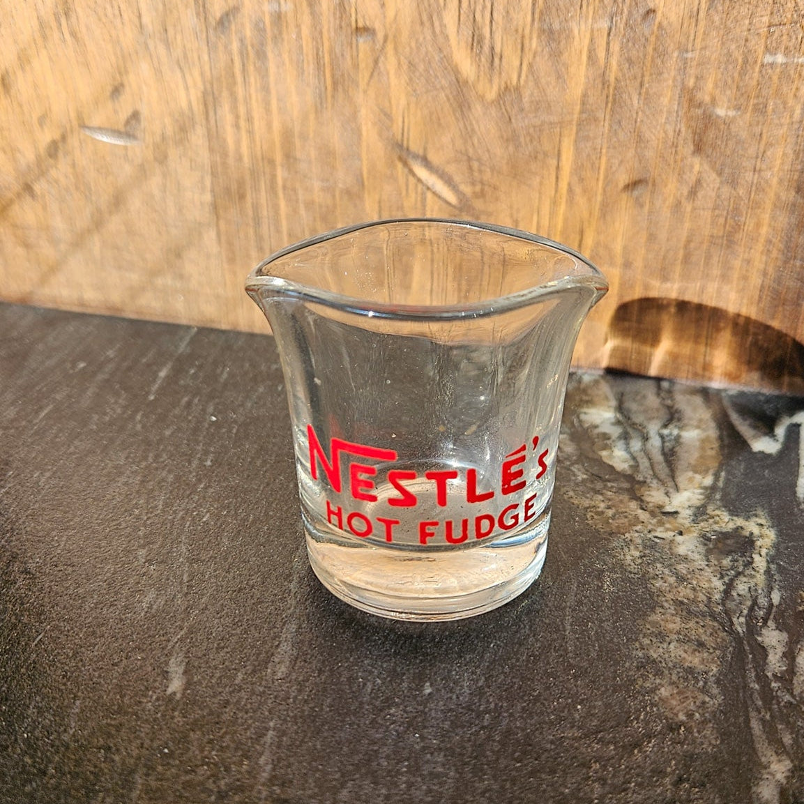 Vintage Nestle's Hot Fudge Double Spout Mini Server Shot