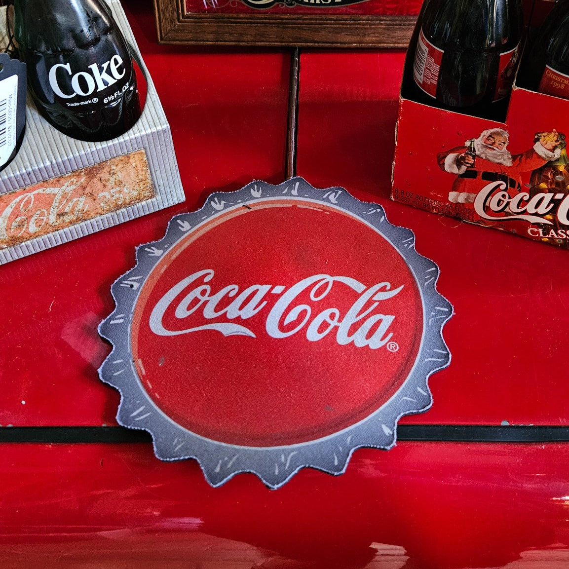 Vintage Coca Cola Bottle Cap Mouse Pad