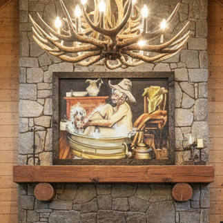 Original Oil Painting "Bath Time" by G. Kaser