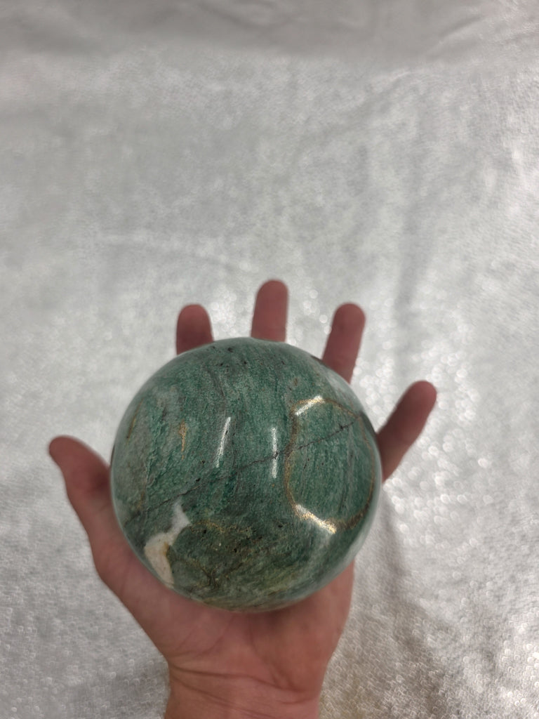 Green Amazonite Sphere - 2 lb