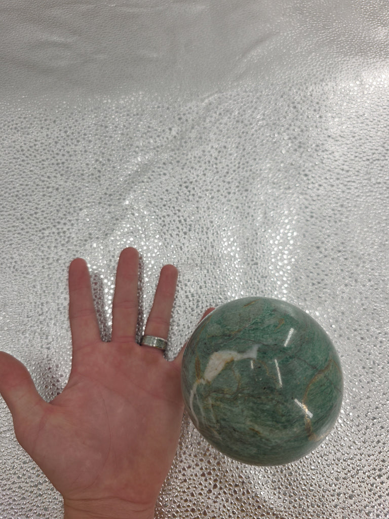Green Amazonite Sphere - 2 lb