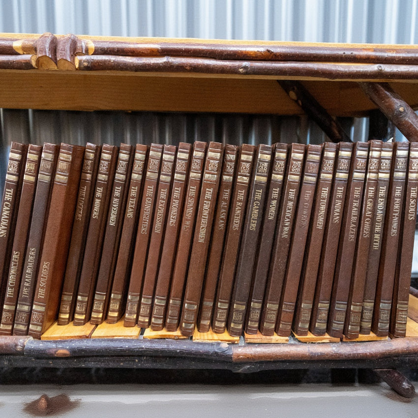 Vintage Complete Set of 26 Time Life Old West History Books Leatherette Covers and Master Index
