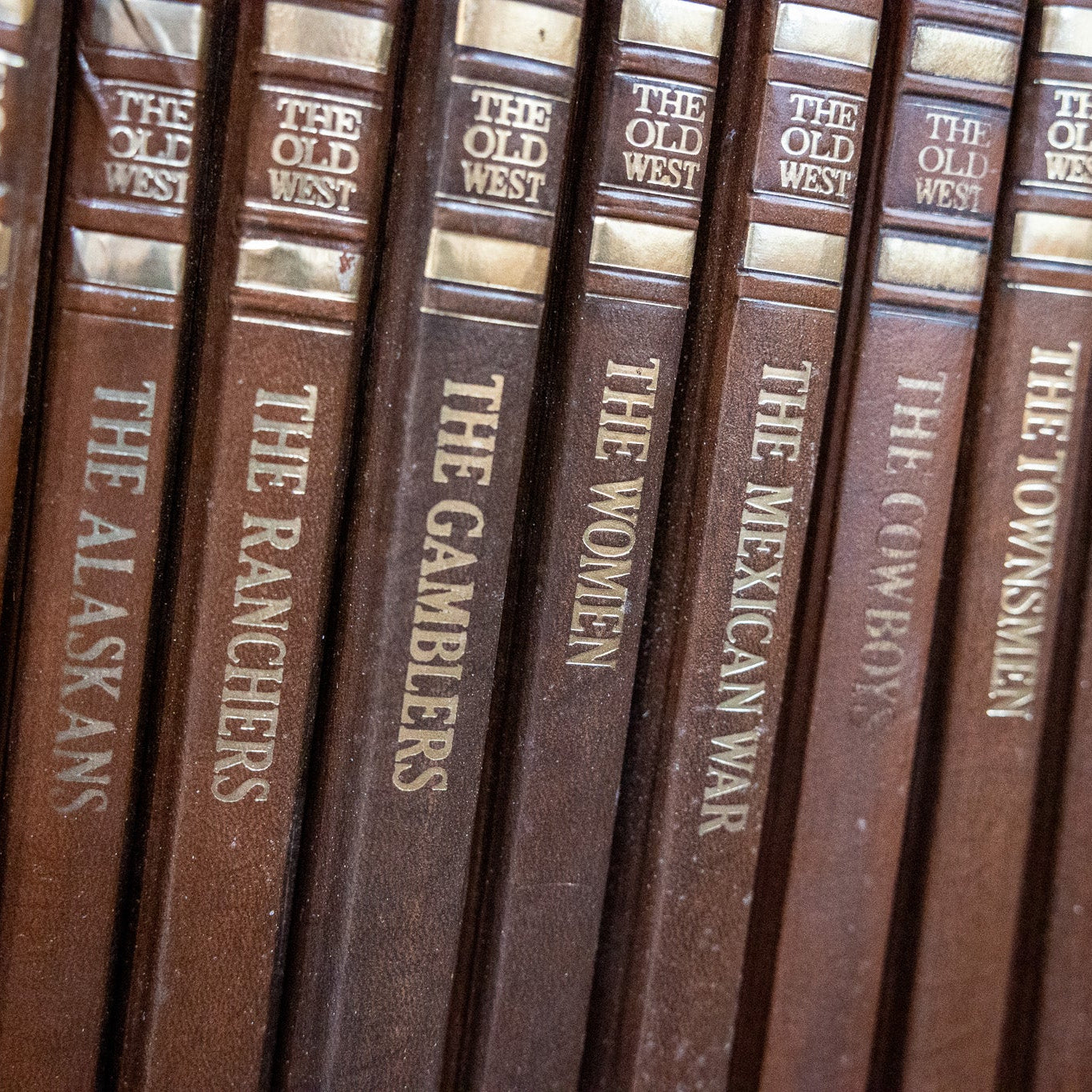 Vintage Complete Set of 26 Time Life Old West History Books Leatherette Covers and Master Index