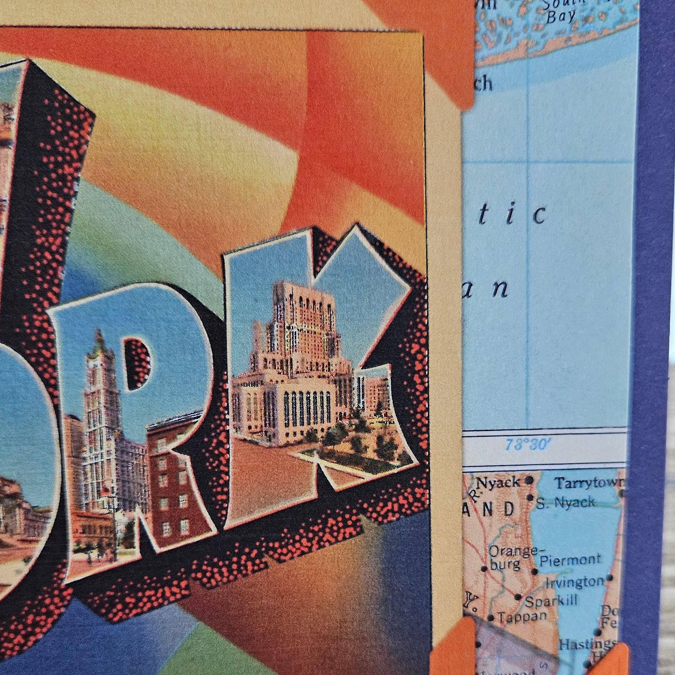 Beautifully Hand Crafted Custom Created Greeting Card Series by Diane Stegman "New York"