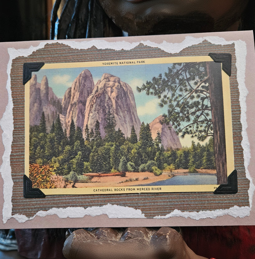 Beautifully Hand Crafted Custom Created Greeting Card Series by Diane Stegman "Yosemite National Park, California"