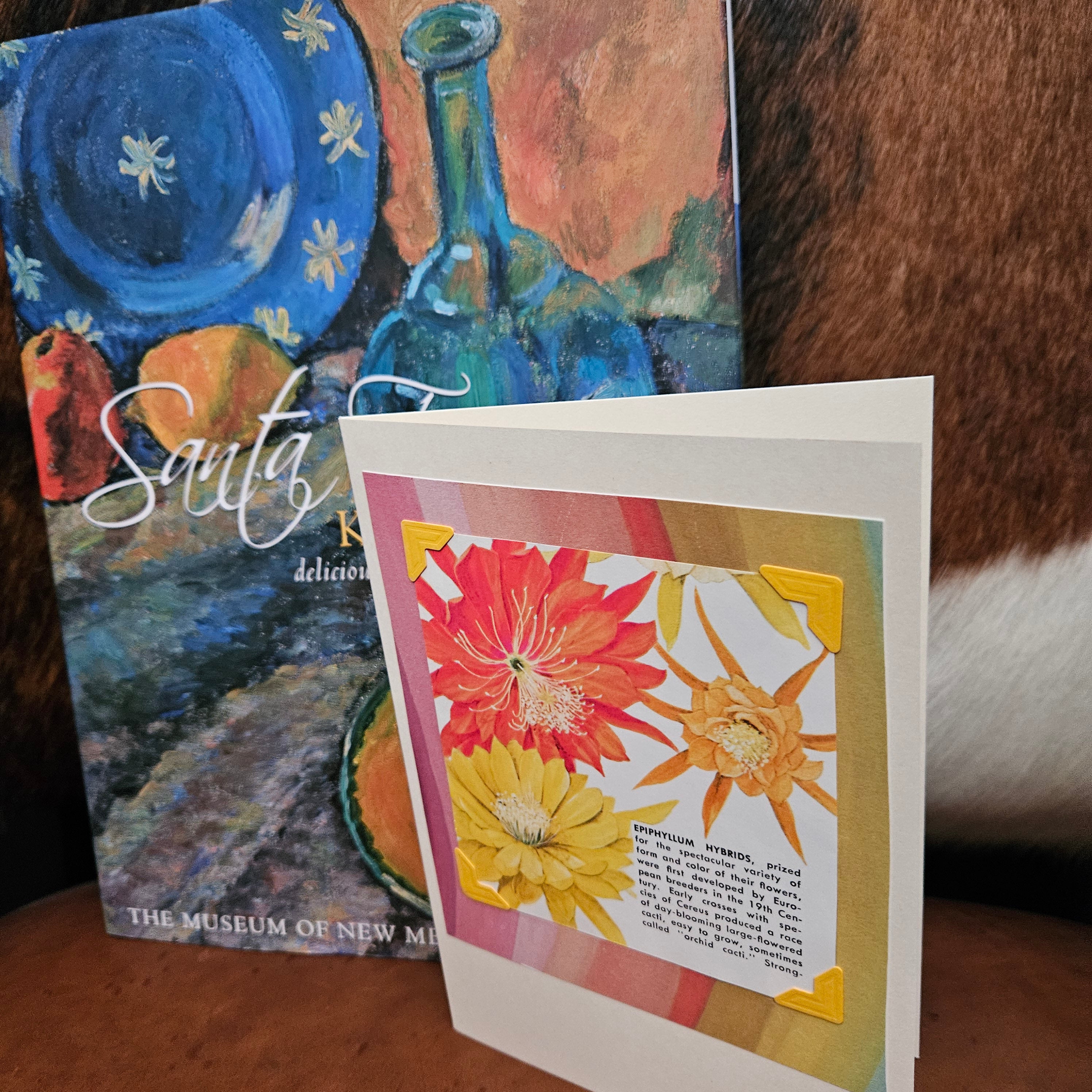 Beautifully Hand Crafted Custom Created Greeting Card Series by Diane Stegman "Orchid Cacti"