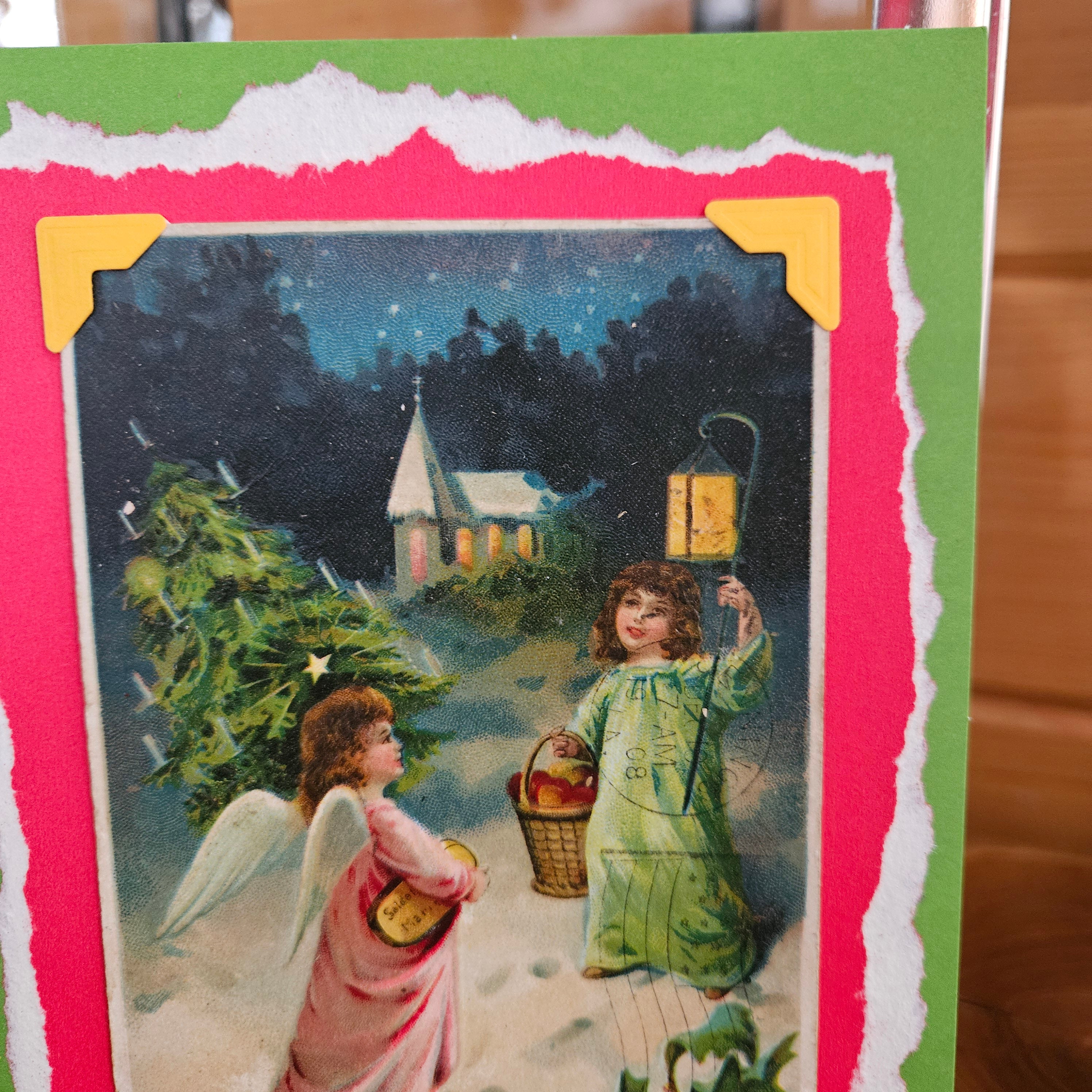 Beautifully Hand Crafted Custom Created Greeting Card Series by Diane Stegman "A Merry Christmas"