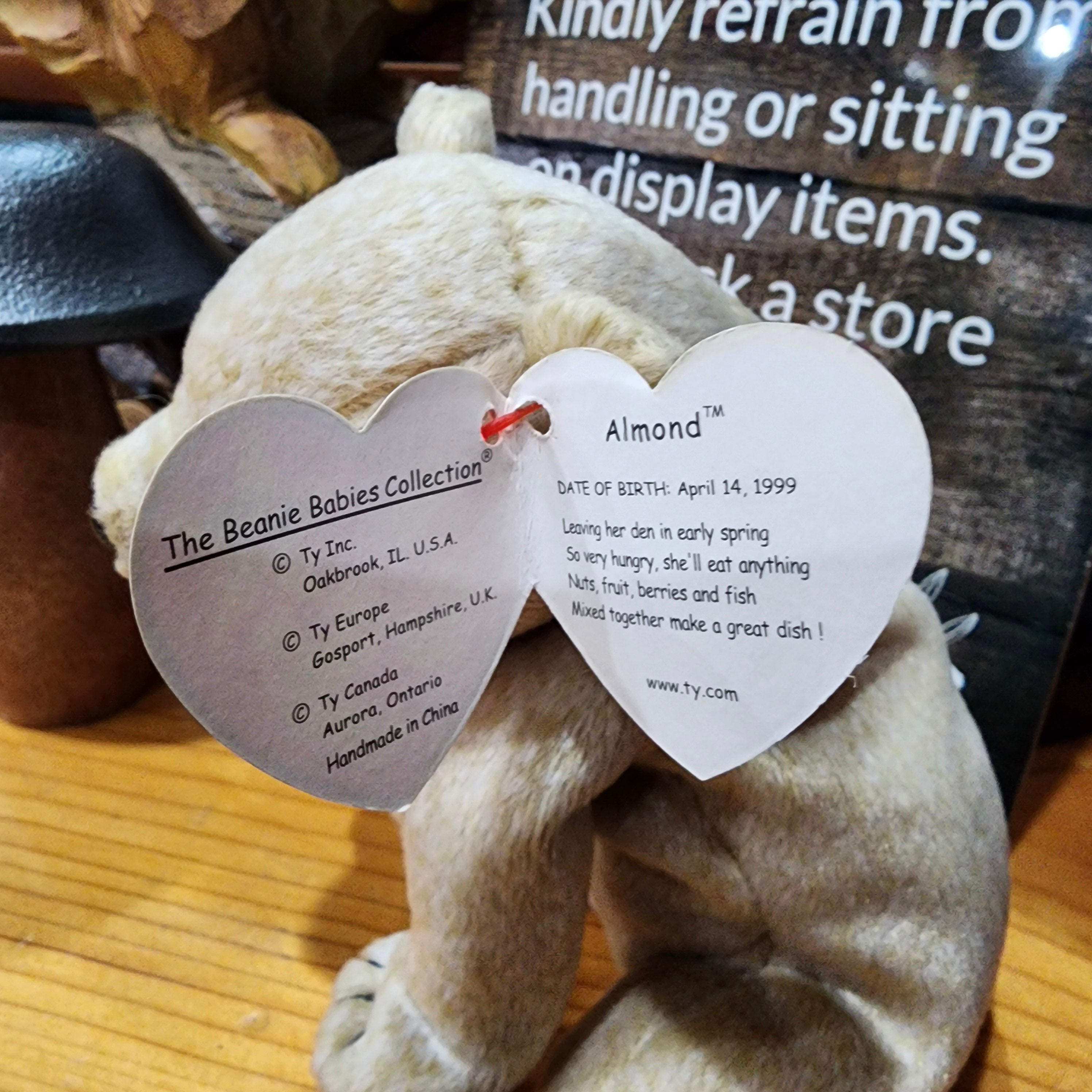Ty Beanie Babies "Almond the Bear"
