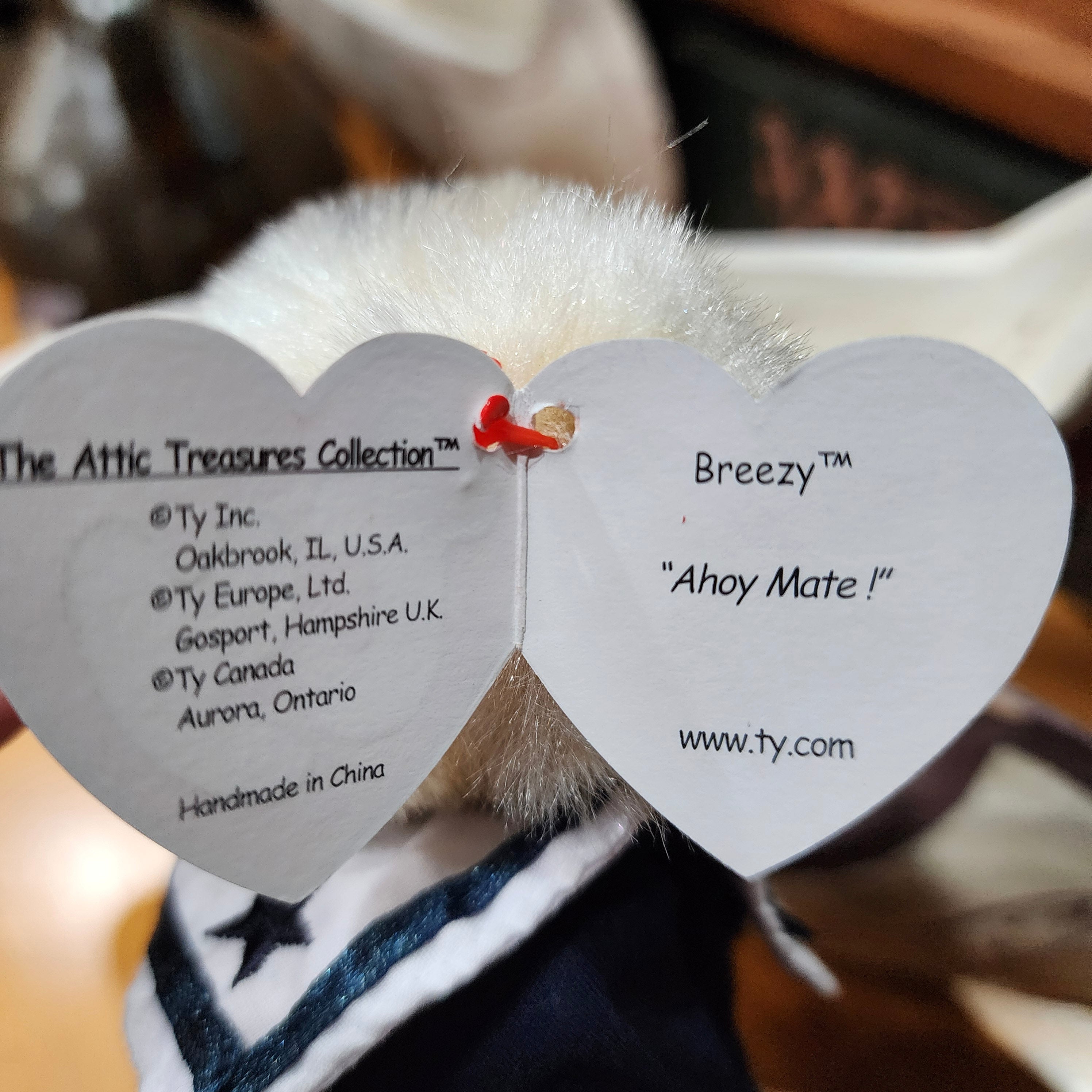 Ty Beanie Babies "Breezy the Bear"
