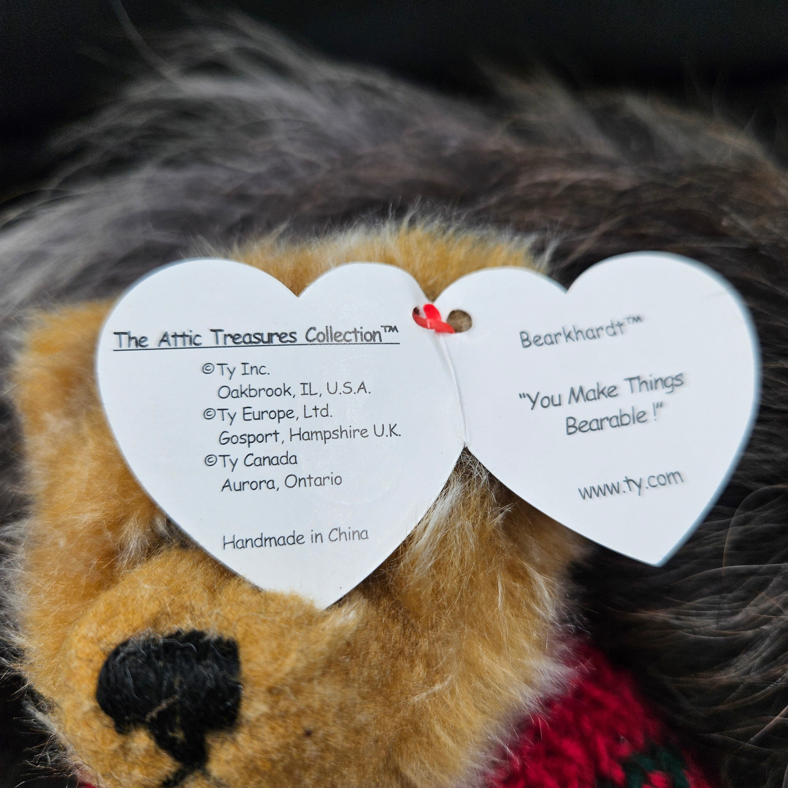 Ty Beanie Babies "Bearkhardt the Bear"