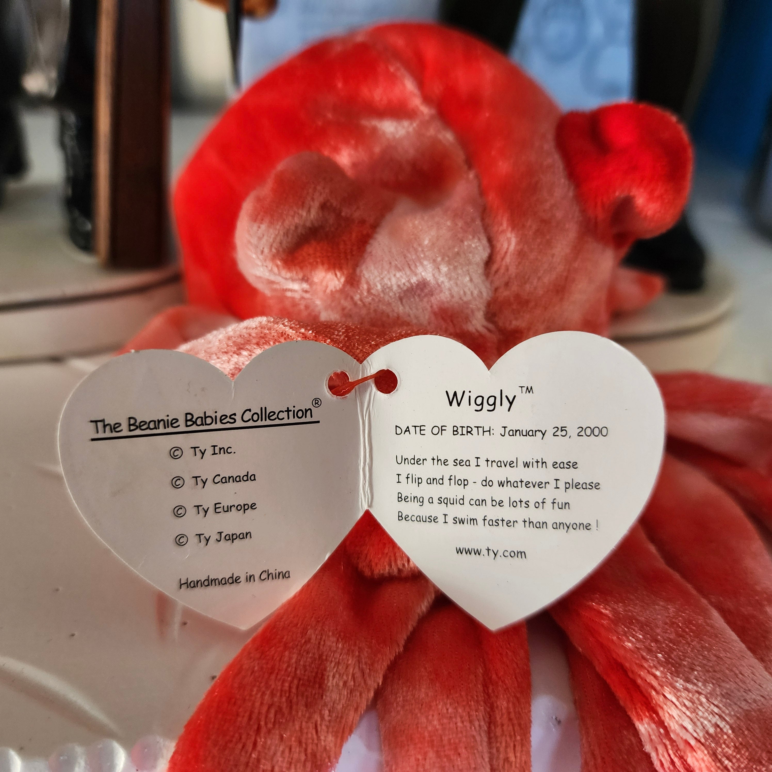 Ty Beanie Babies "Wiggly the Octopus"