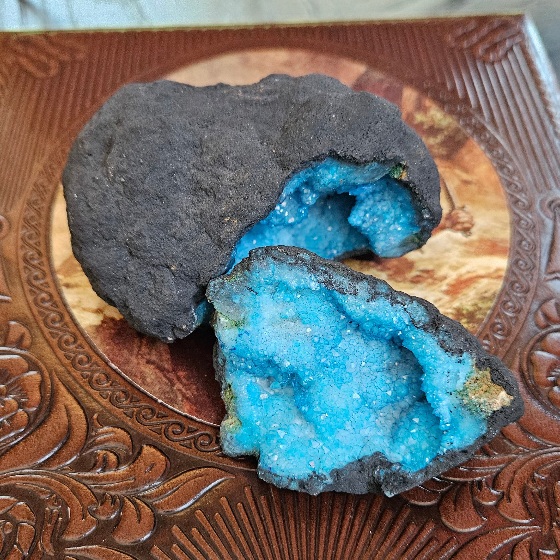 Blue Quartz Geode Crystal