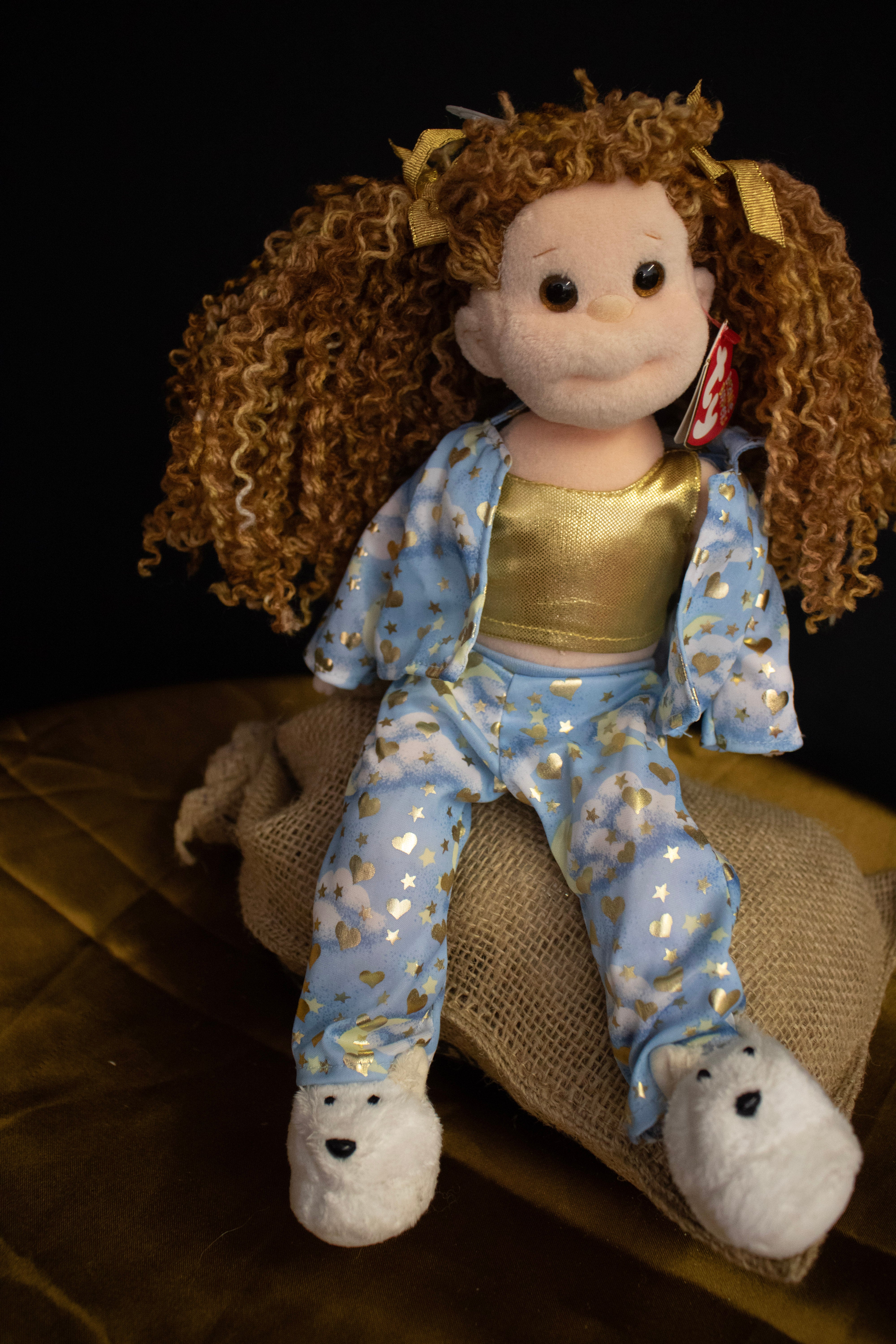 Vintage Ty Beanie Boppers "Pajama Pam" with tag