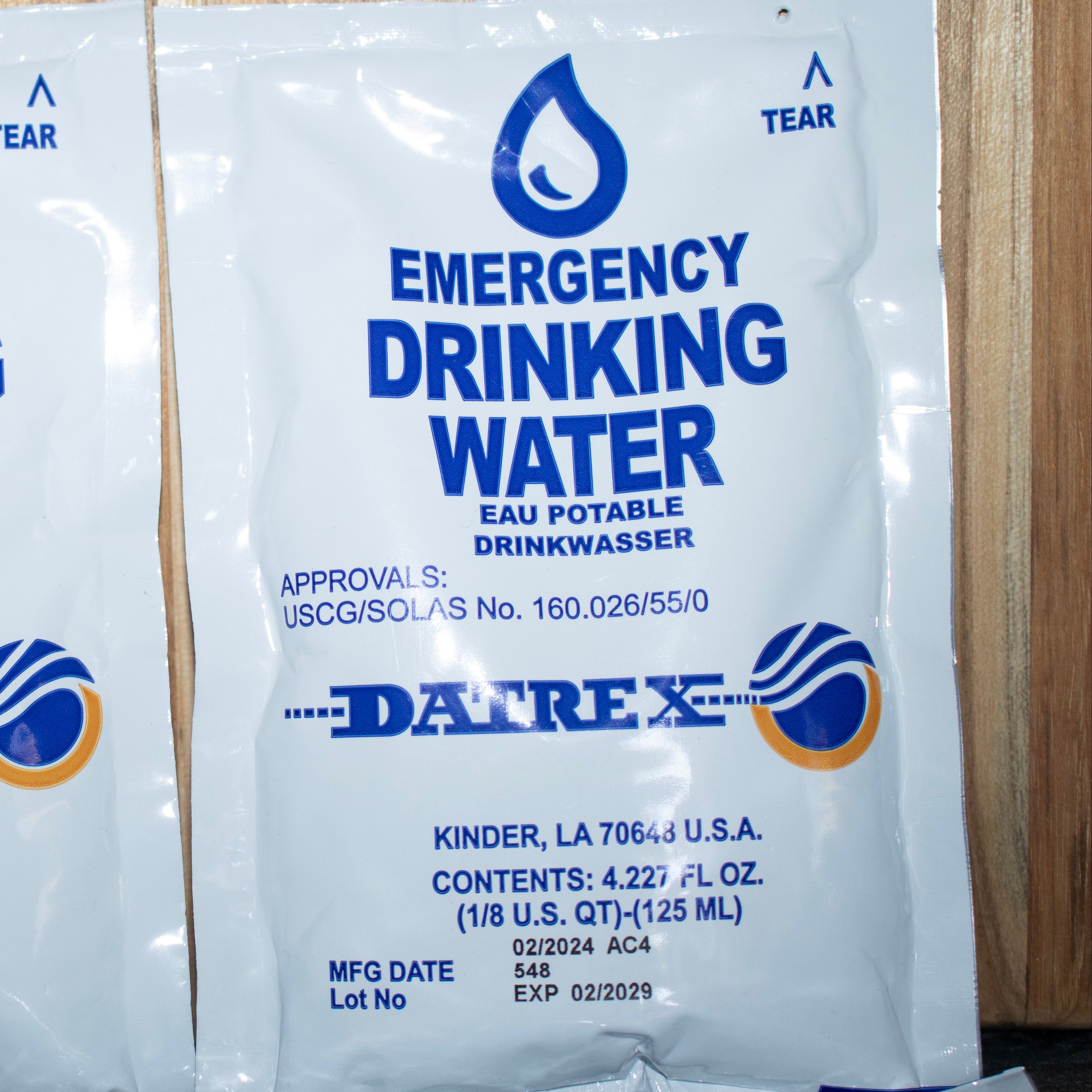 Emergency Water Packet 4.227 oz - 3 Day/72 Hour Supply (18 Packs)