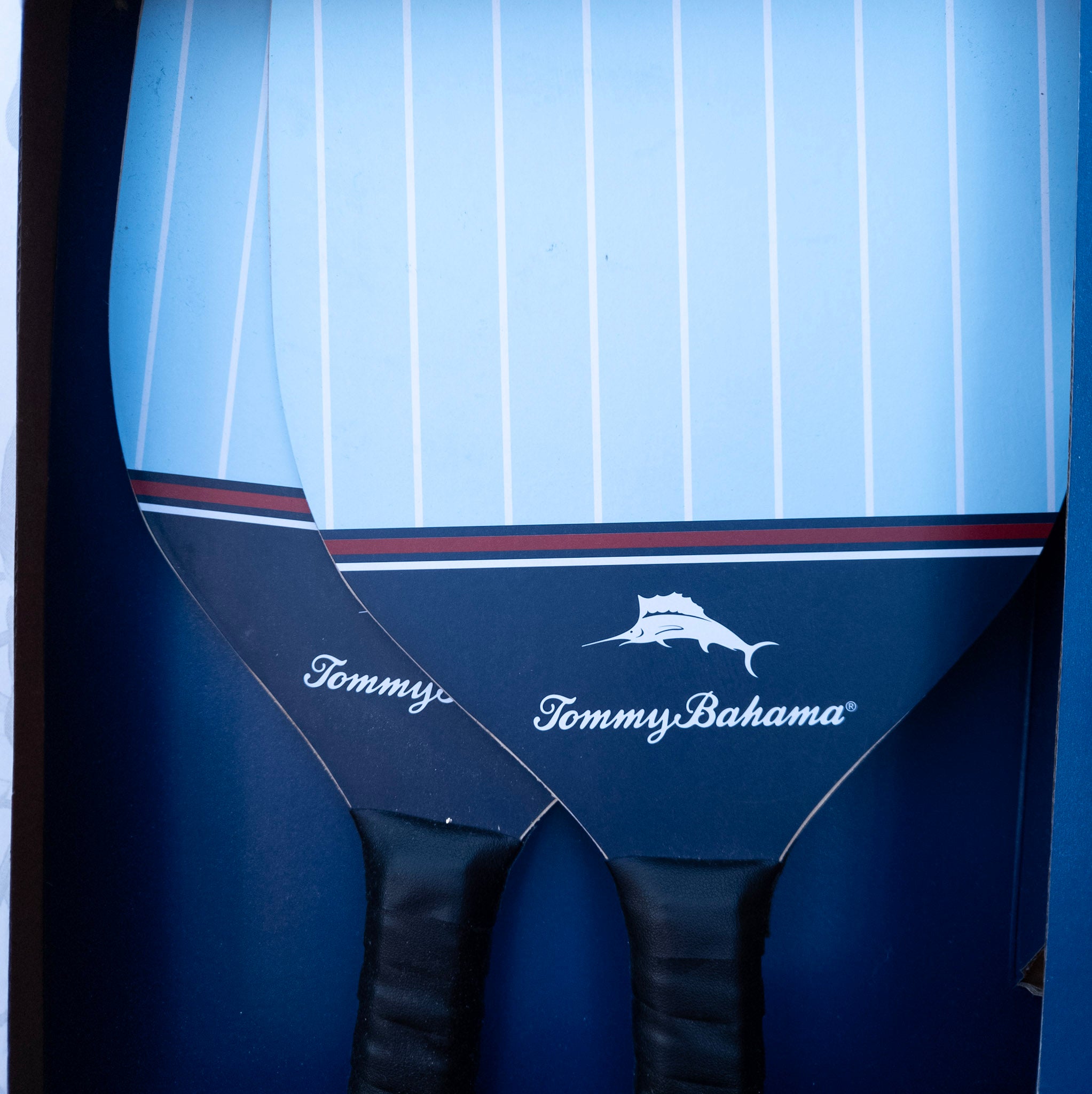Tommy Bahama Wood Paddle Pickleball Set