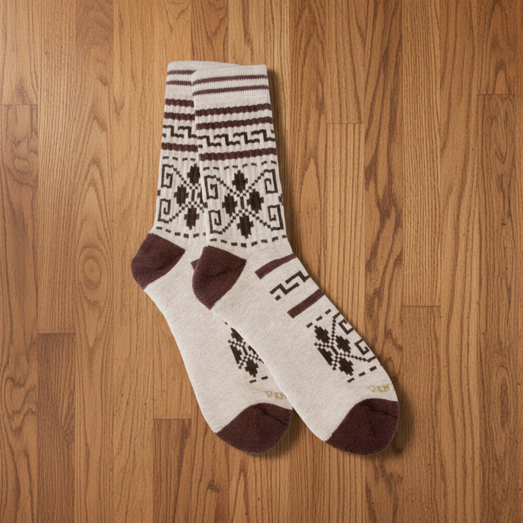 Pair of patterned Pendleton socks