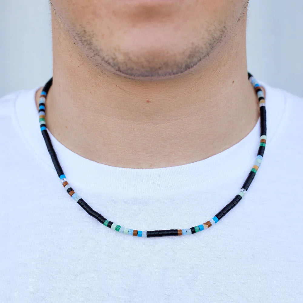 Pura Vida Men's Mixed Seed Bead Necklace