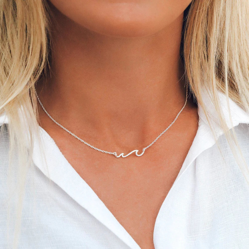 Pura Vida Pave Wave Necklace
