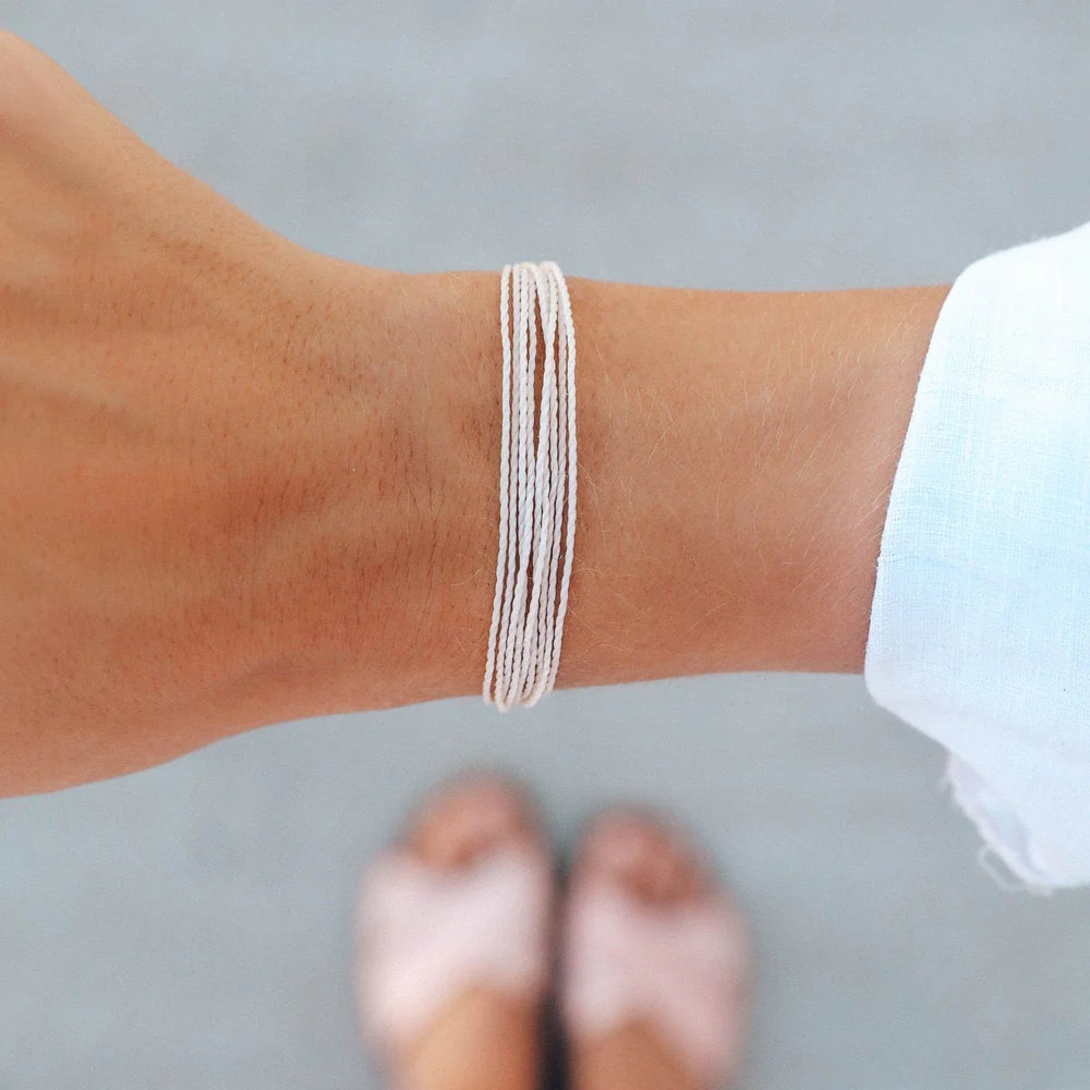 White Original Pura Vida Jute Cord Bracelet