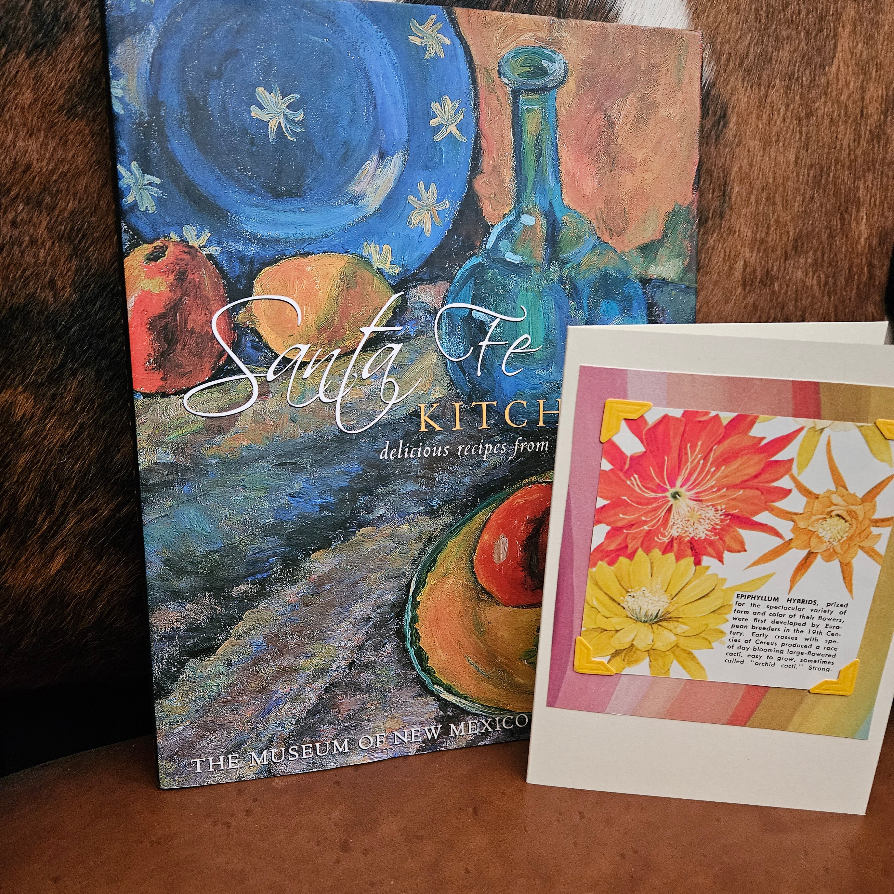 Beautifully Hand Crafted Custom Created Greeting Card Series by Diane Stegman "Orchid Cacti"