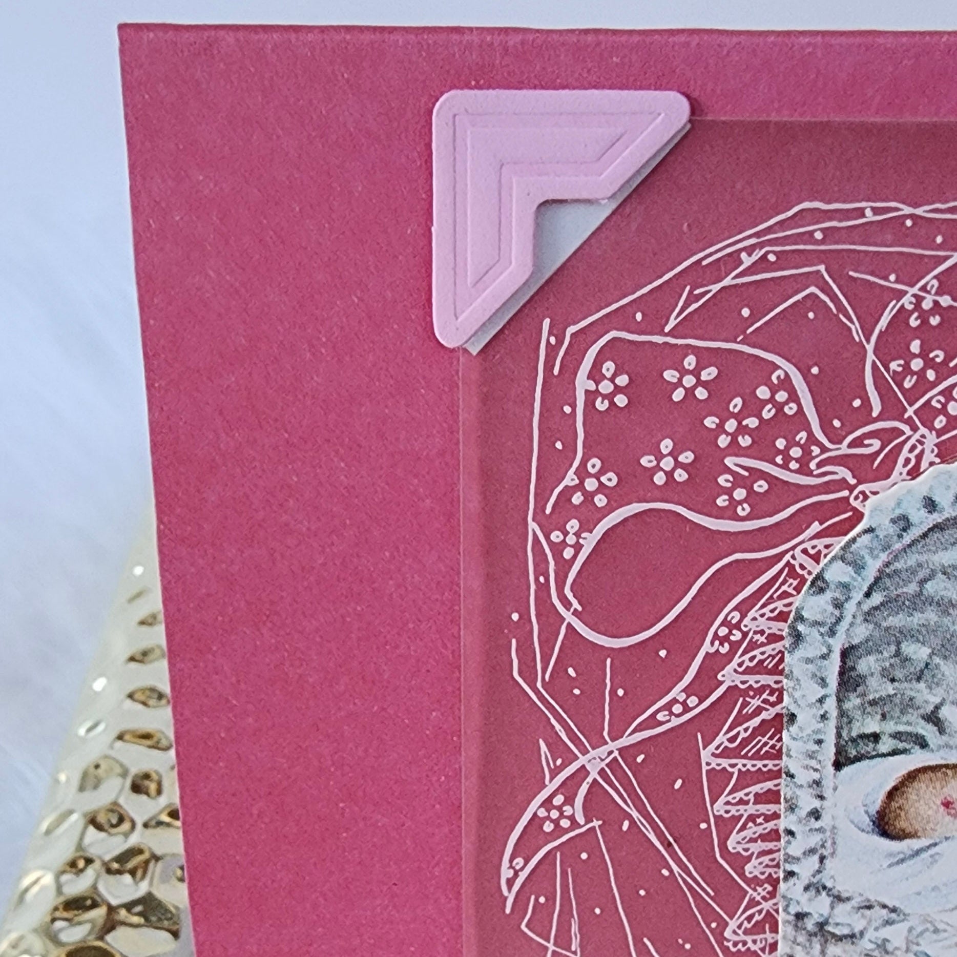 Beautifully Hand Crafted Custom Created Greeting Card Series by Diane Stegman "Baby Carriage"