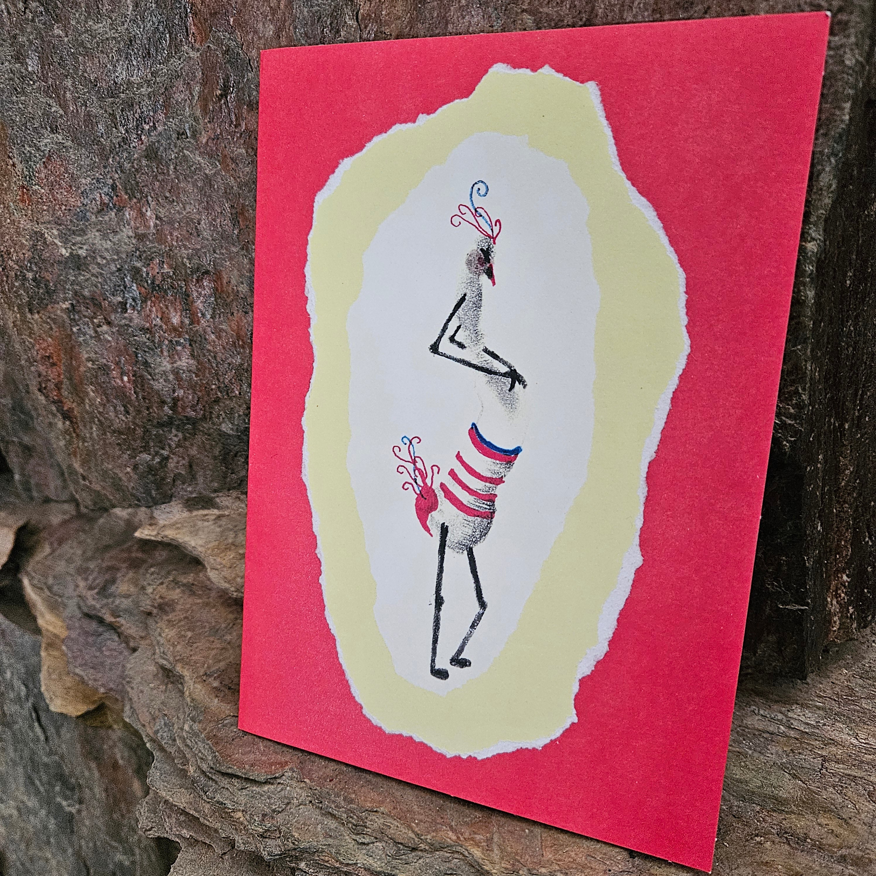 Beautifully Hand Crafted Custom Created Greeting Card Series by Diane Stegman "Fingerprint Series Pregnancy"