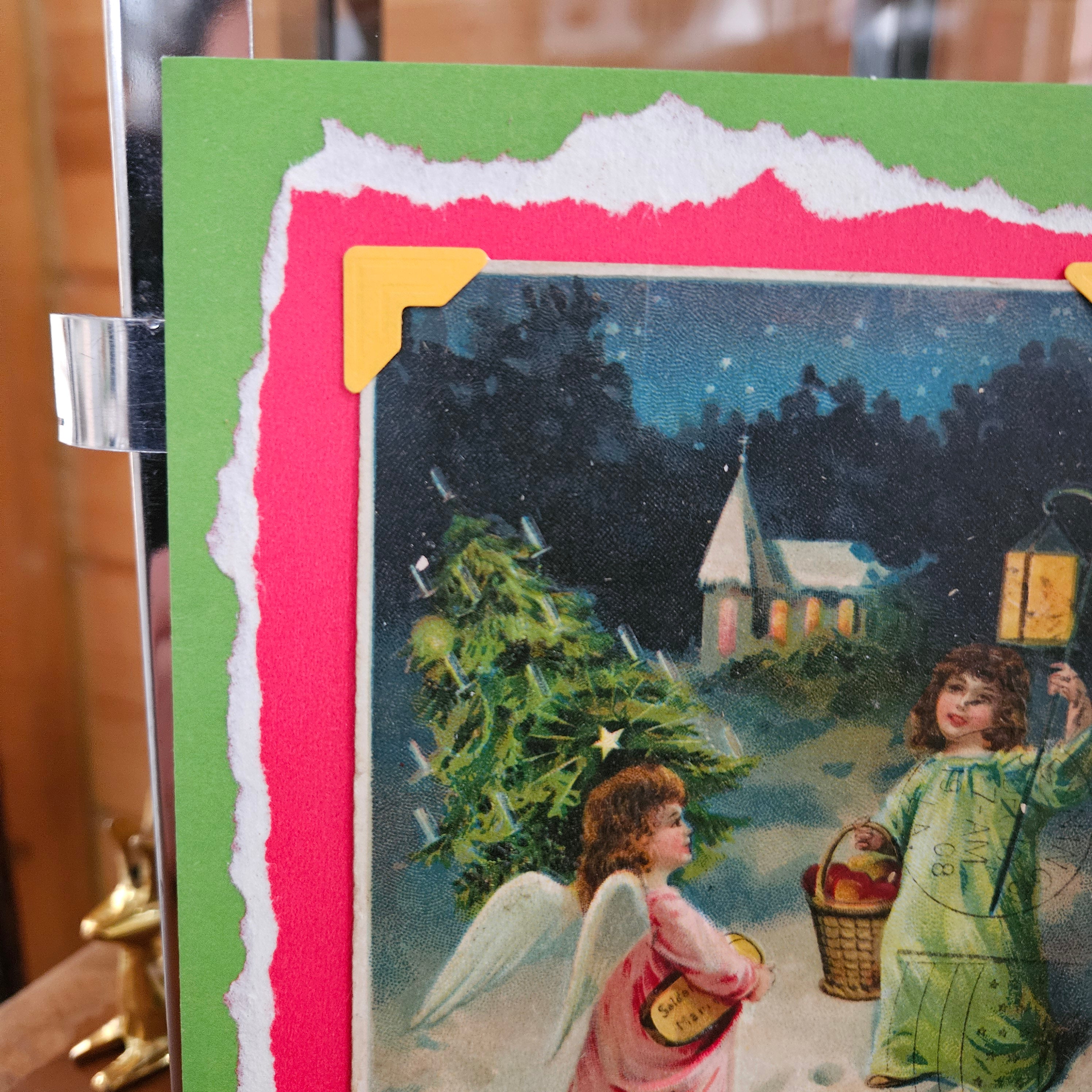 Beautifully Hand Crafted Custom Created Greeting Card Series by Diane Stegman "A Merry Christmas"