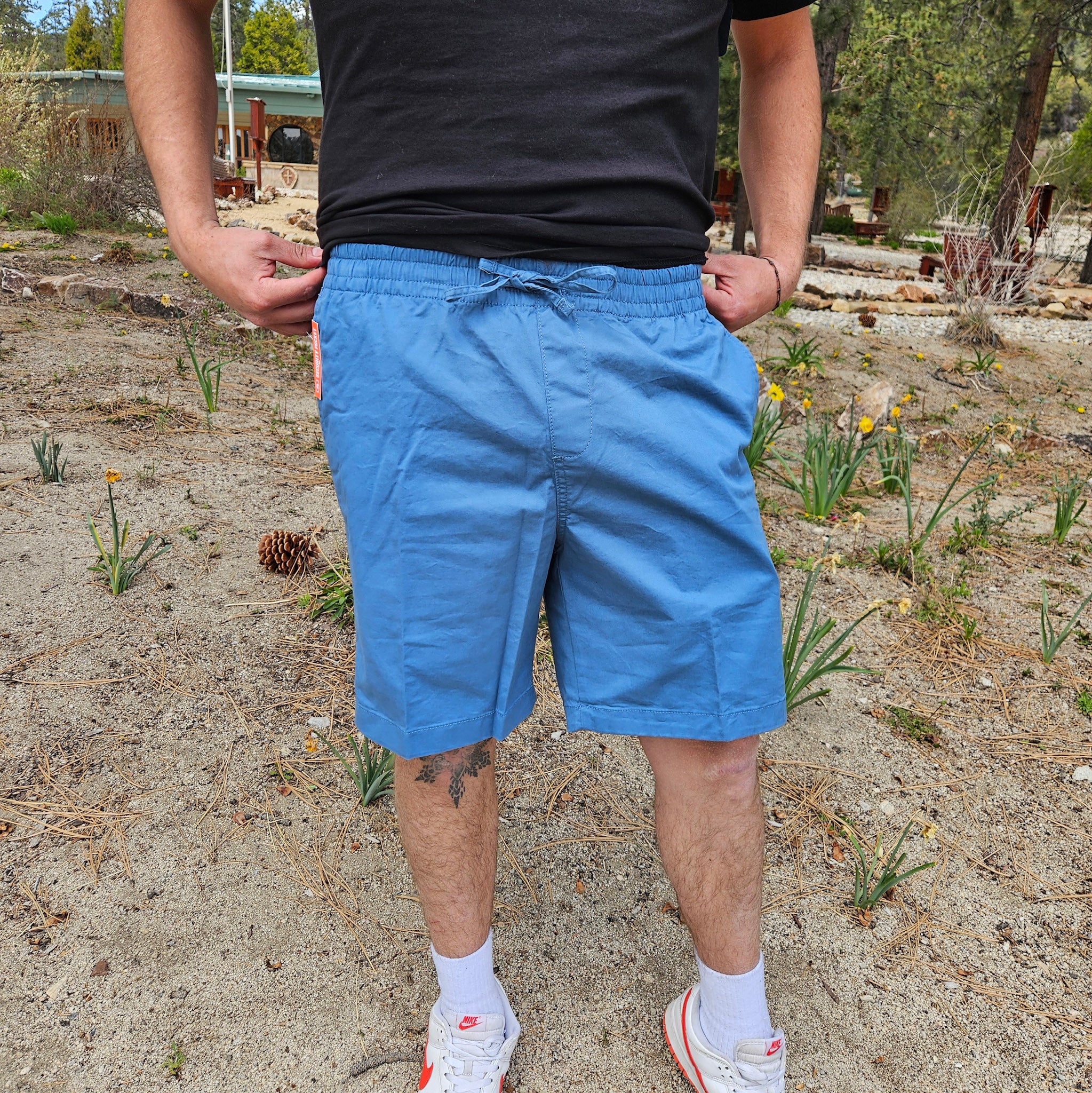 Ultimate Pull on Shorts in the Color Blue