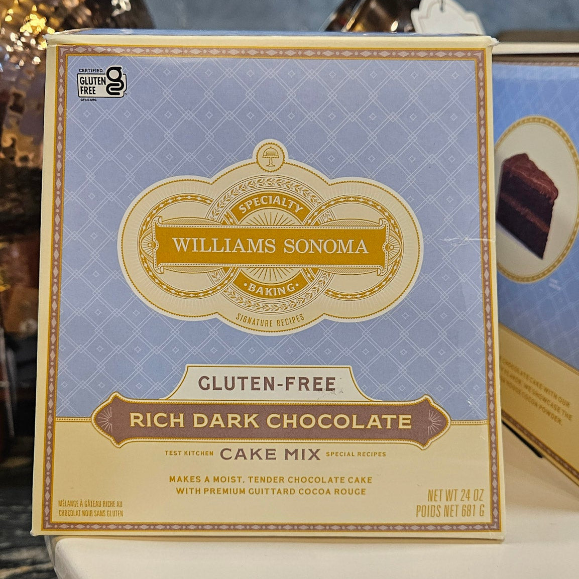 William Sonoma Gluten Free Rich Dark Chocolate Cake MIx