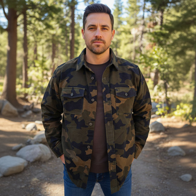 Brooks Brothers Camouflage Cotton Button Up