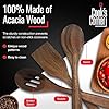 Acacia Wood 3 Piece Utensil Set for Cooking & Serving