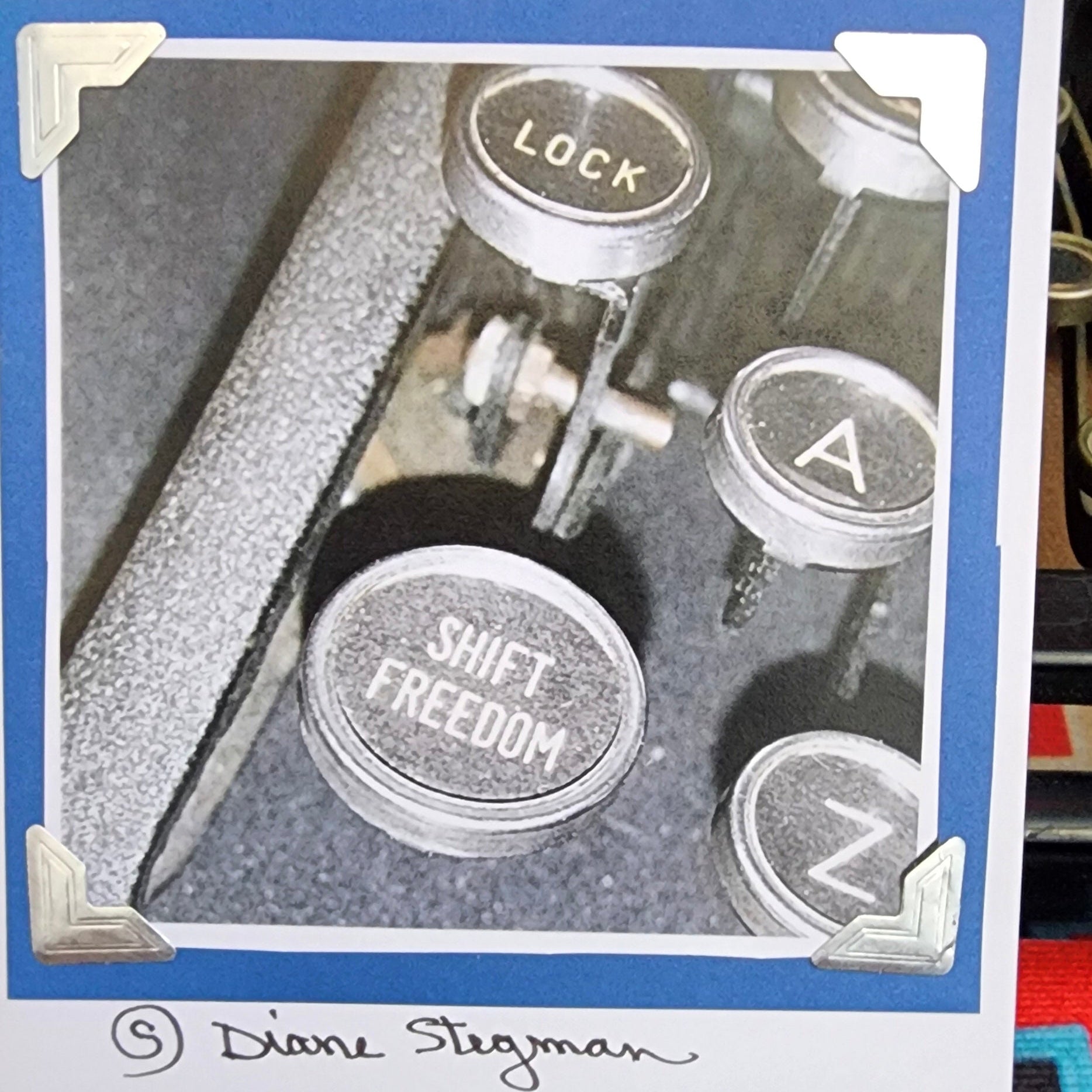 Beautifully Hand Crafted Custom Created Greeting Card Series by Diane Stegman "Shift Freedom"